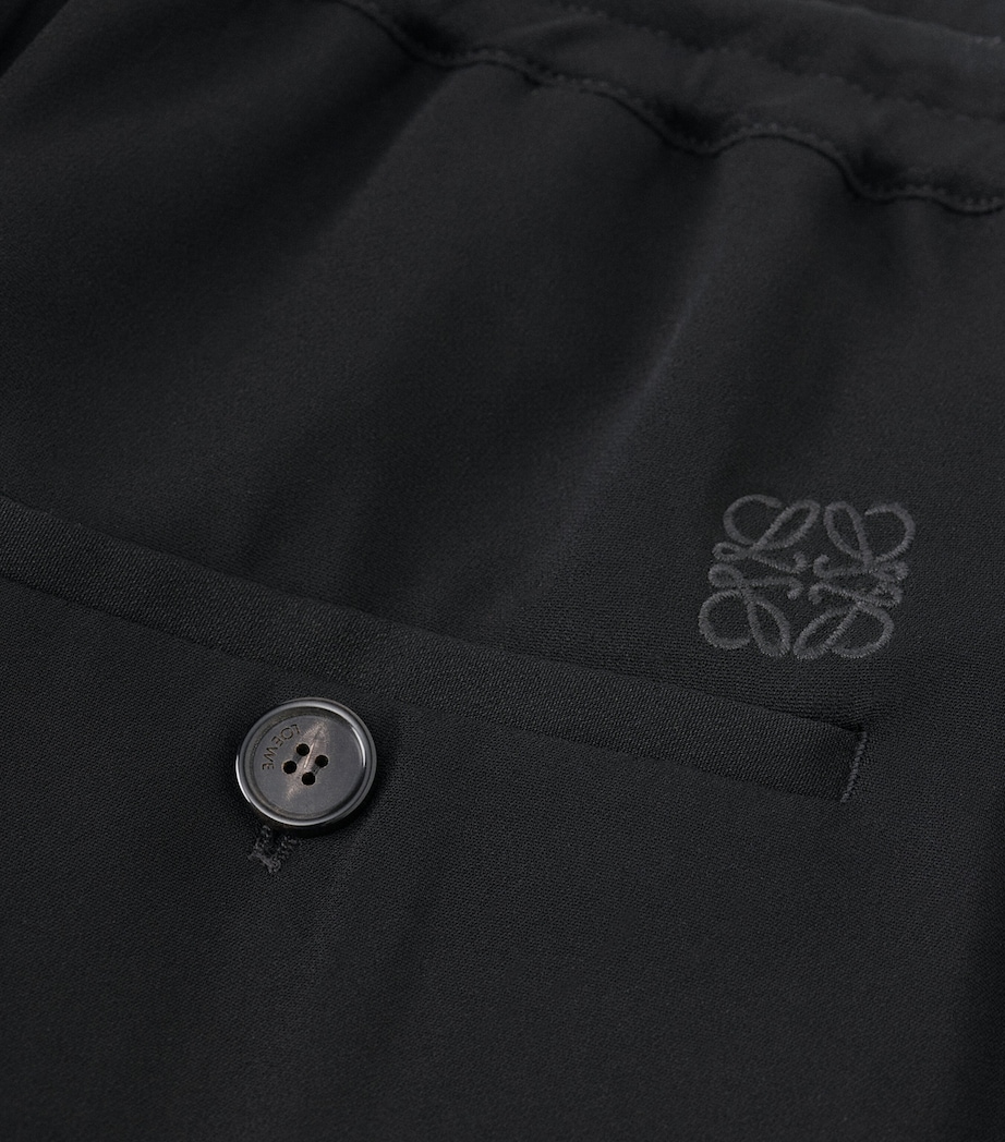 Cropped Wide-Leg Trousers BLACK Image 3