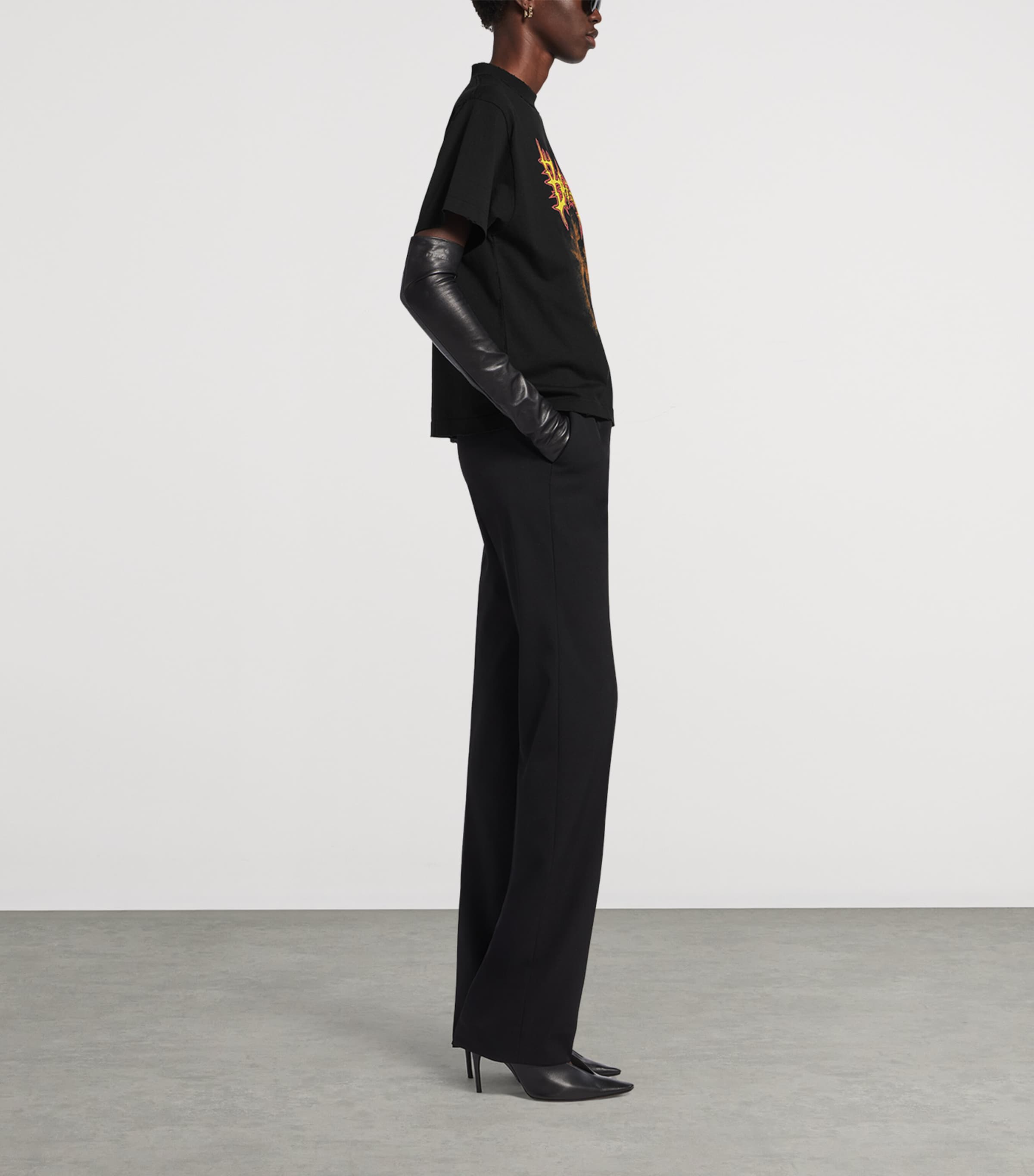 Balenciaga Womens Cotton Sacré Cœur T-Shirt Image 4