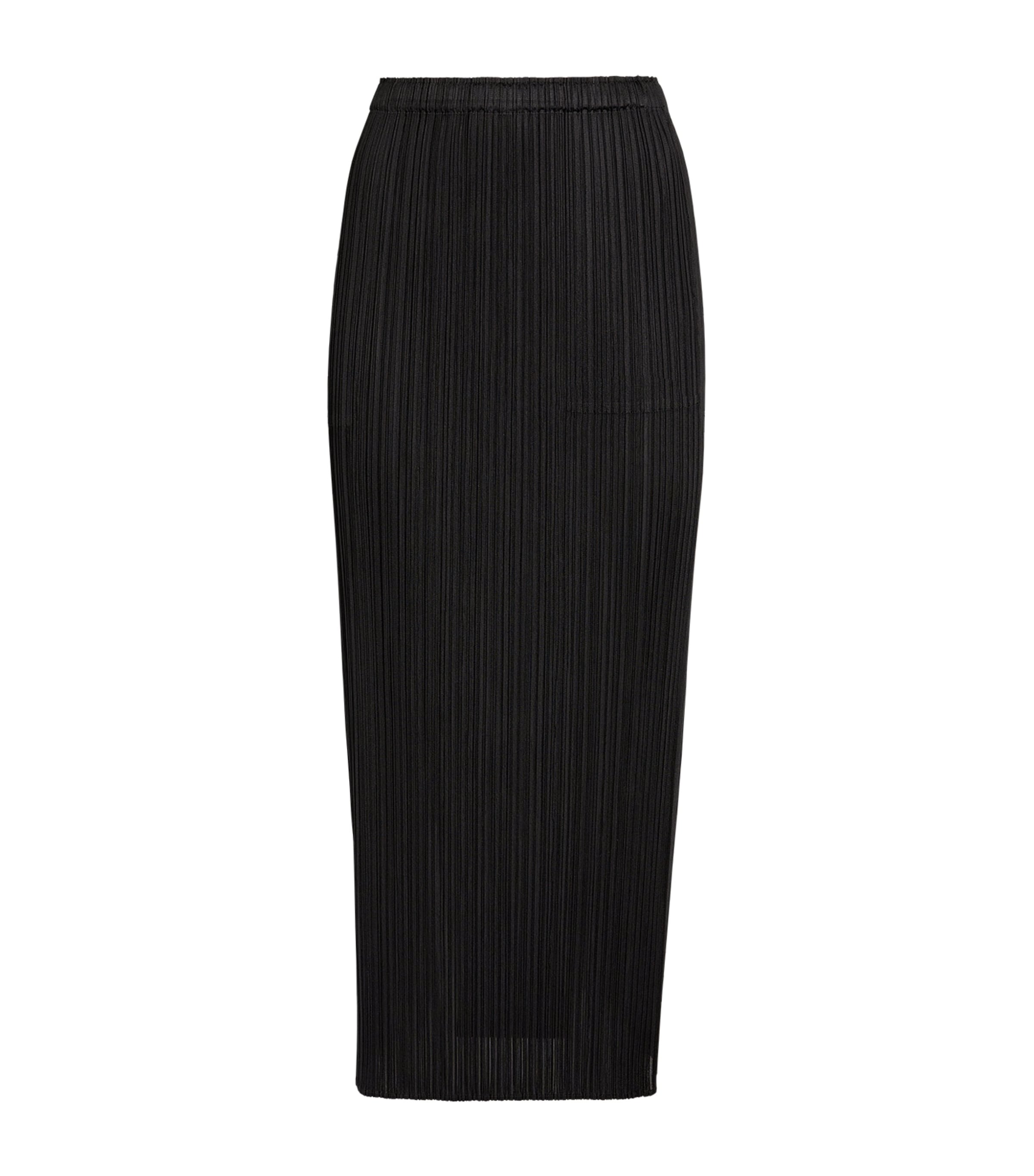 Issey Miyake Black Thicker Bottoms 1 Midi Skirt In Black