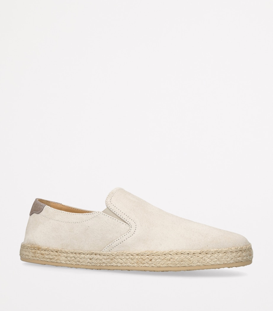 Brunello Cucinelli Suede Espadrille Loafers Beige Image 3