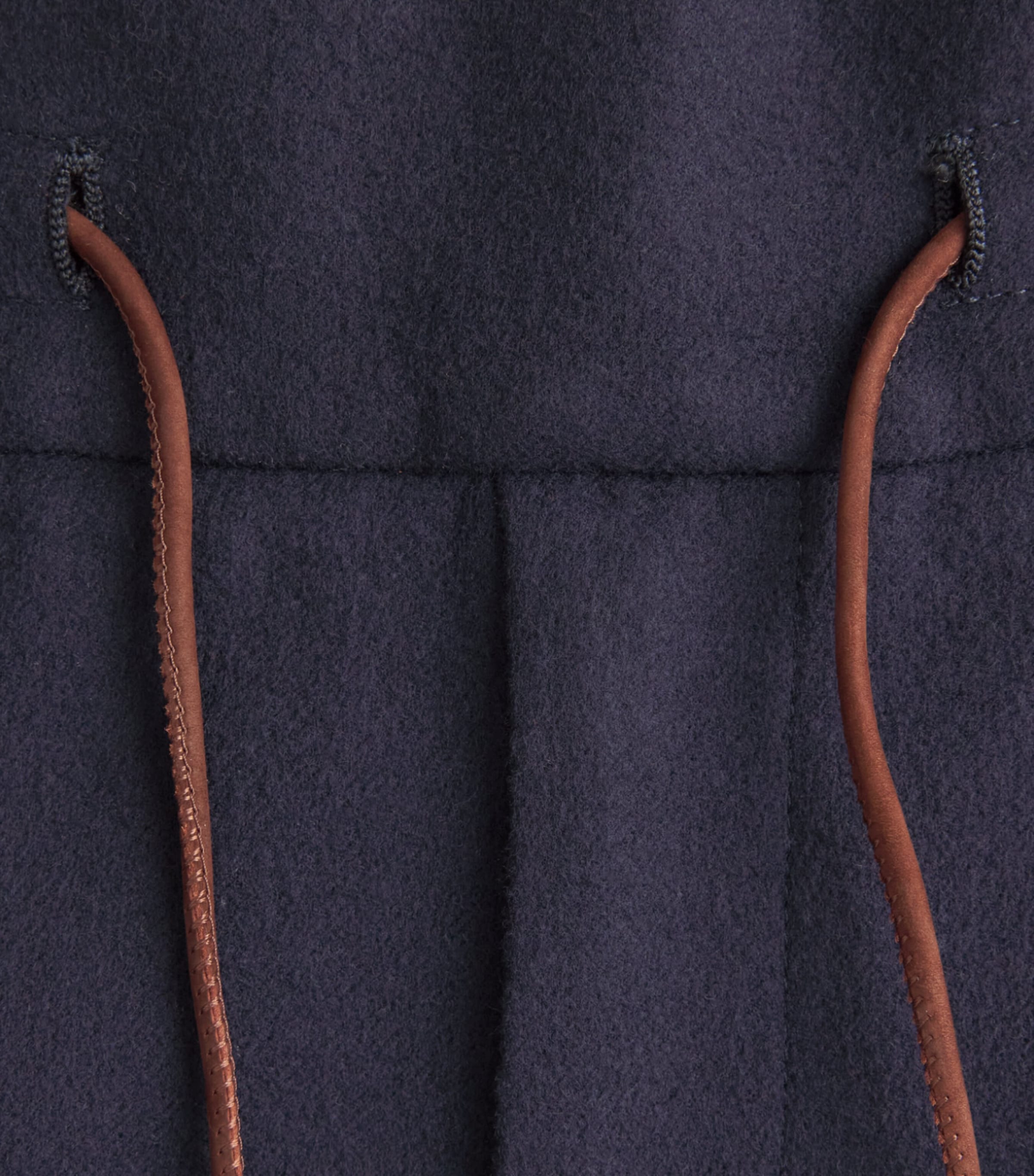 Colombo Mens Wool Drawstring Sweatpants Dark Blue Image 6