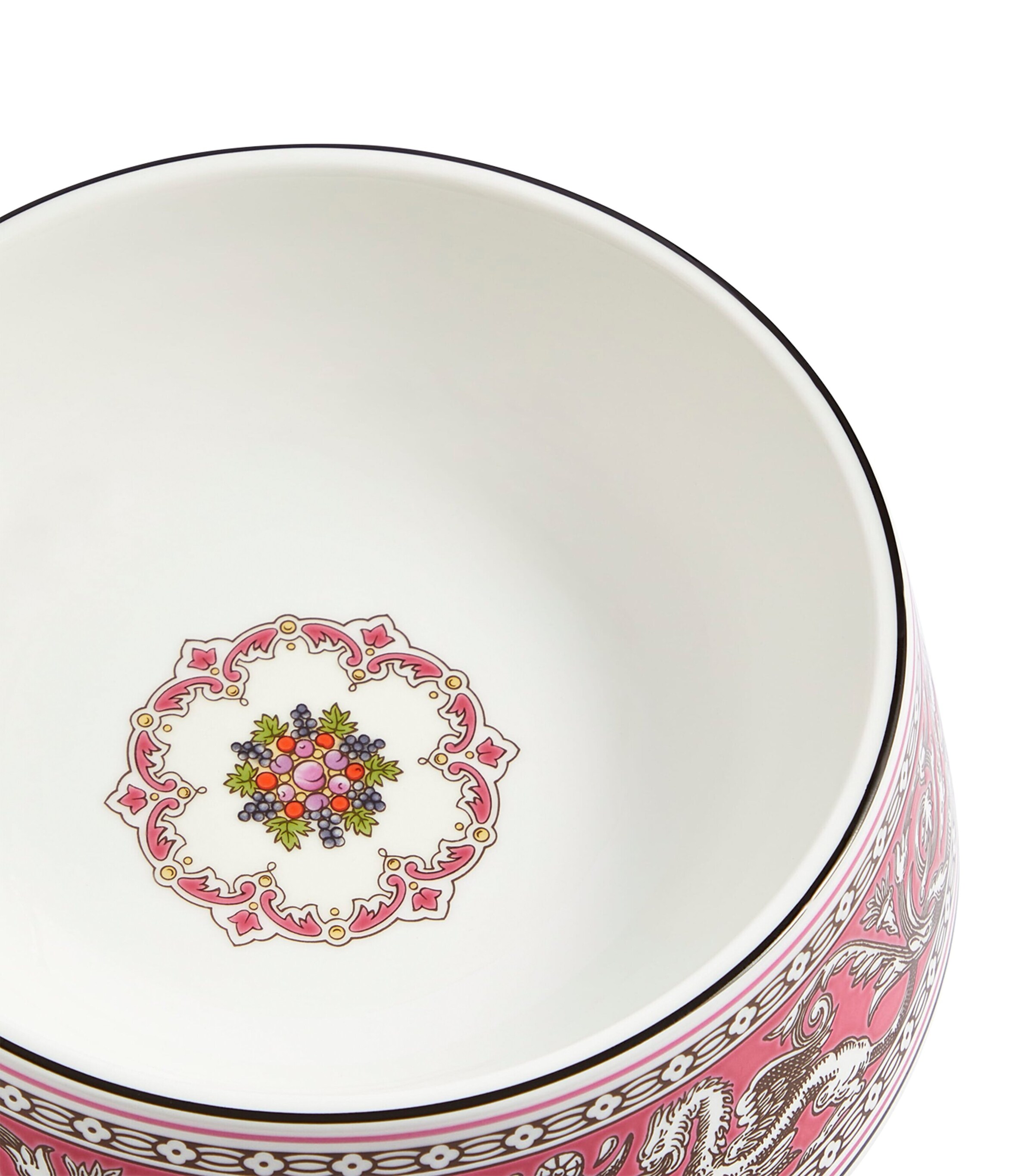 Bone China Florentine Pet Bowl (21cm) PINK Image 3