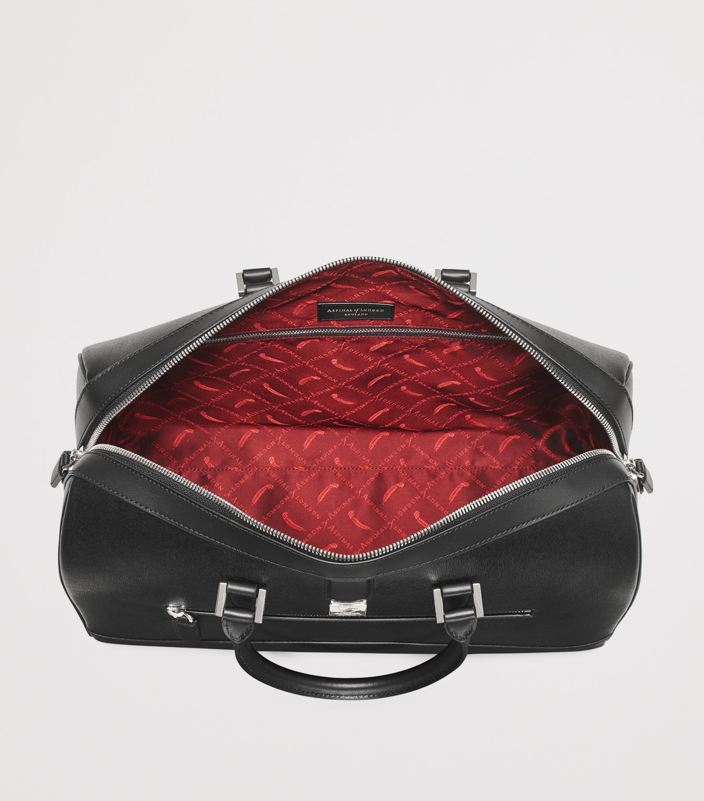 Leather Connaught Holdall BLACK Image 6
