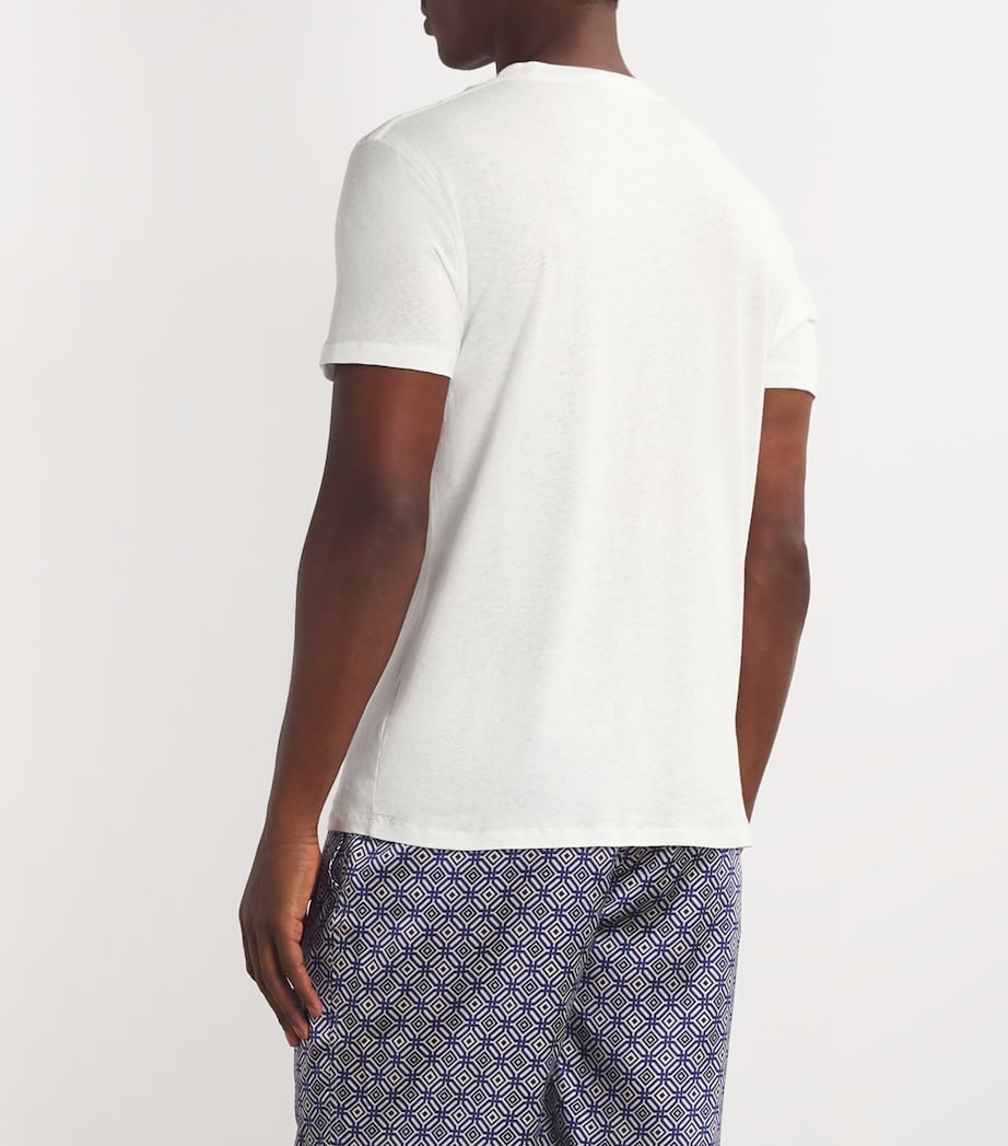 Cotton-Linen T-Shirt WHITE Image 10