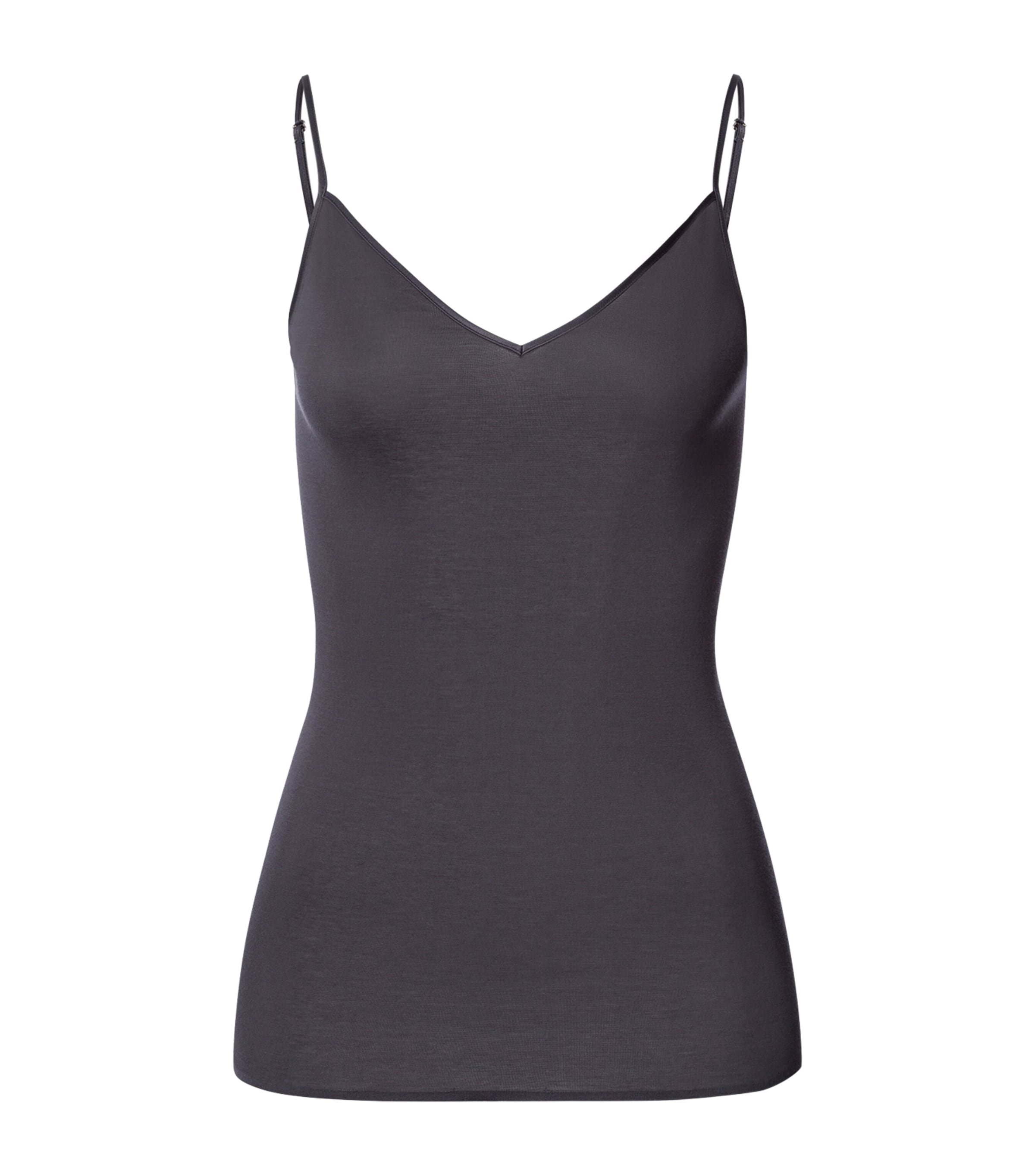 Hanro Cotton Seamless Camisole In Black