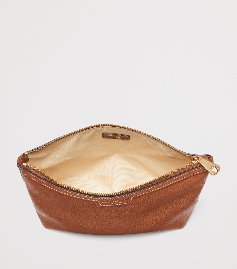 Aspinal Of London Leather Hudson Toiletry Bag Tan Image 4