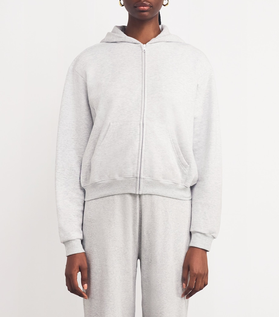 Cotton-Blend Fleece Classic Hoodie LIGHT HEATHER GREY Image 3