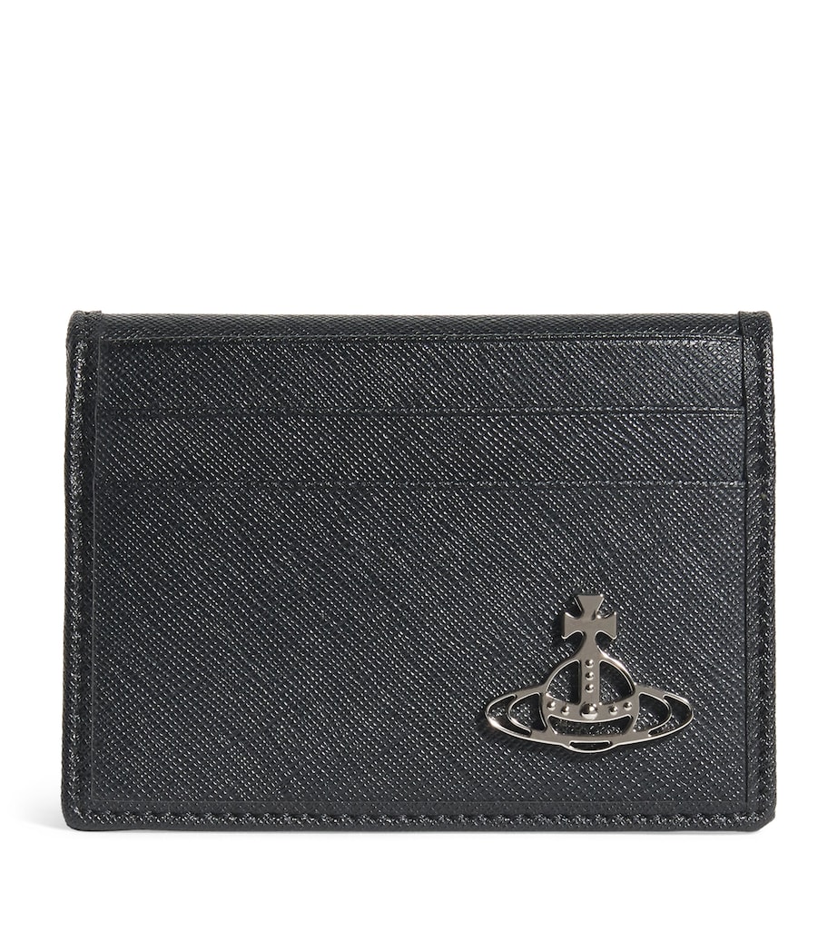 Saffiano Leather Card Holder N401 BLACK Image 1