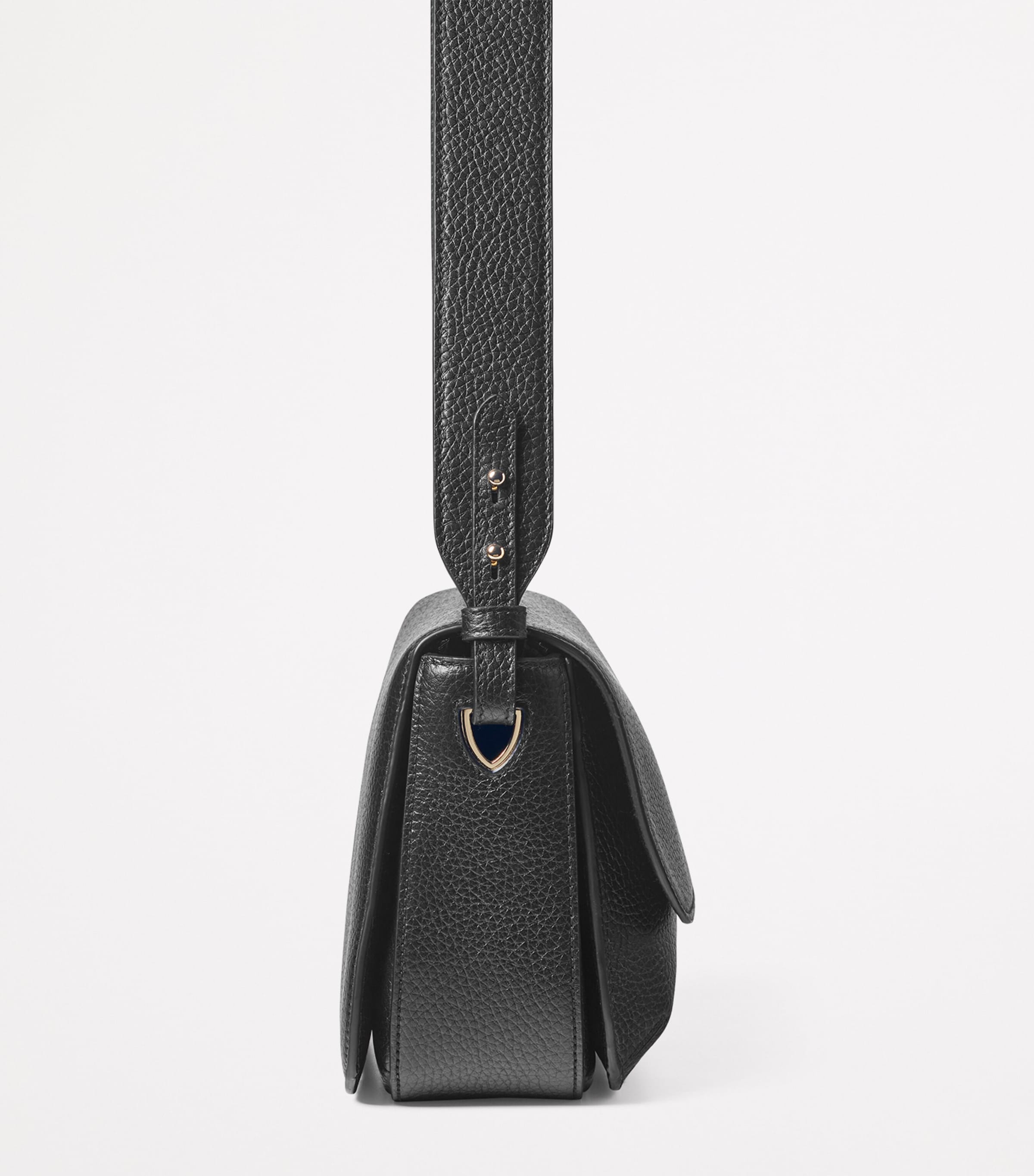 Leather Ella Grande Cross-Body Bag BLACK Image 4