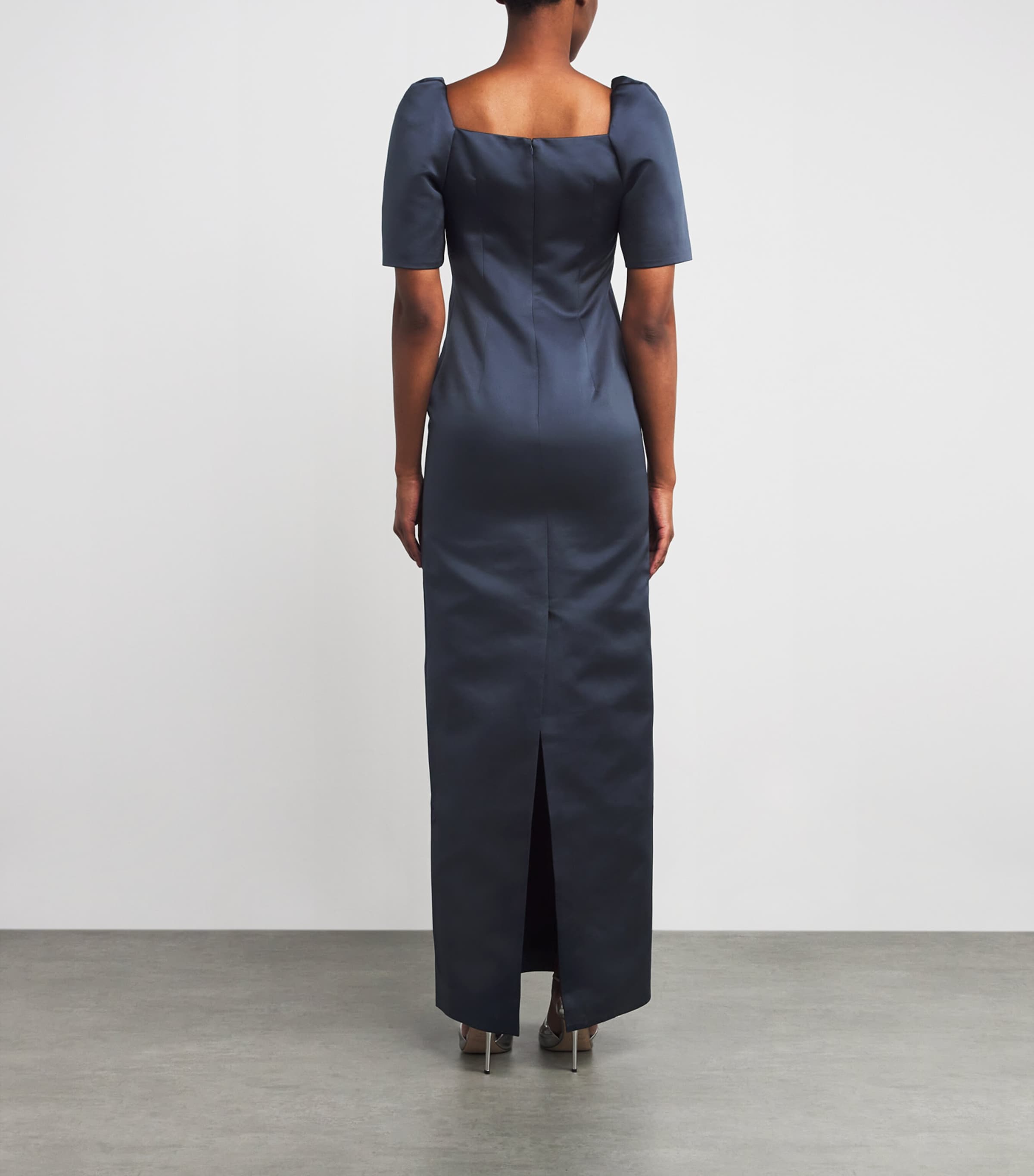 Duchesse Satin Dea Gown MIDNIGHT Image 3