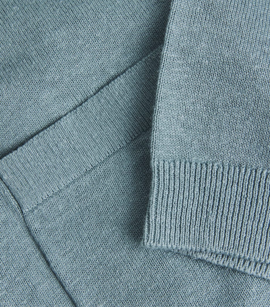 Linen-Cotton Rollo Shirt GREYISH BLUE Image 5