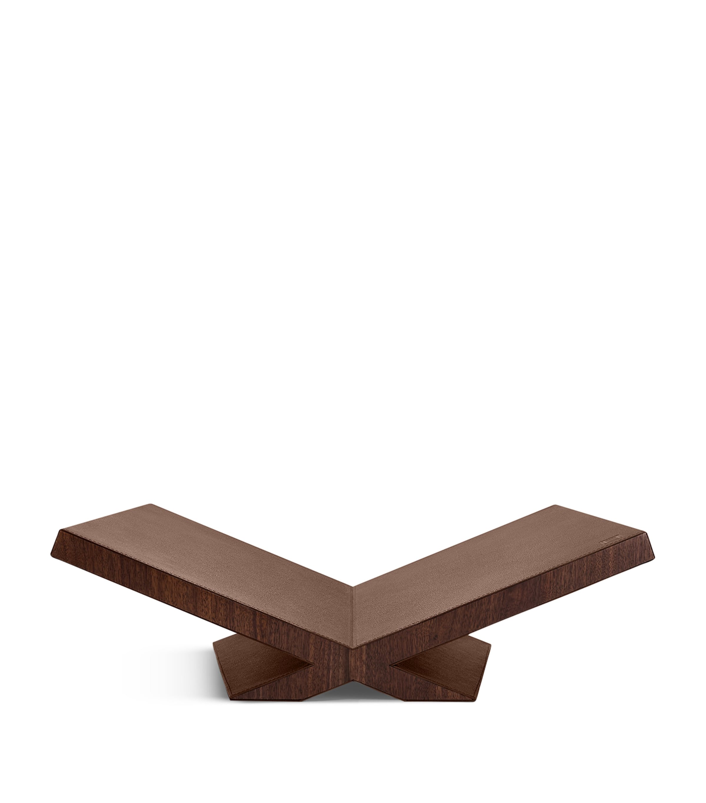 Walnut-Leather Ultimate Culture Bookstand DARK BROWN Image 1