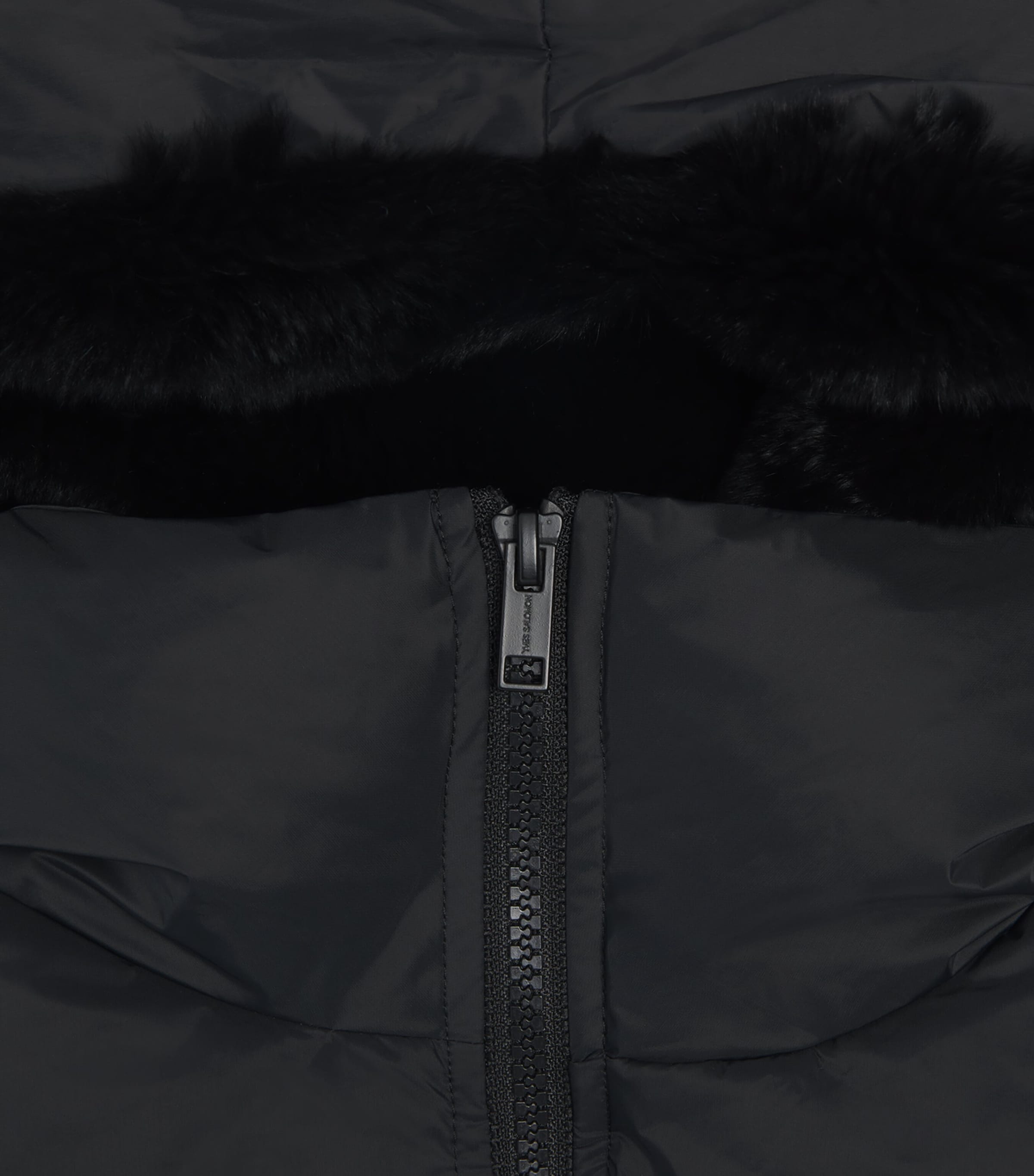 Yves Salomon Enfant Down Lambskin-Insert Puffer Jacket (4-14 Years) Image 3