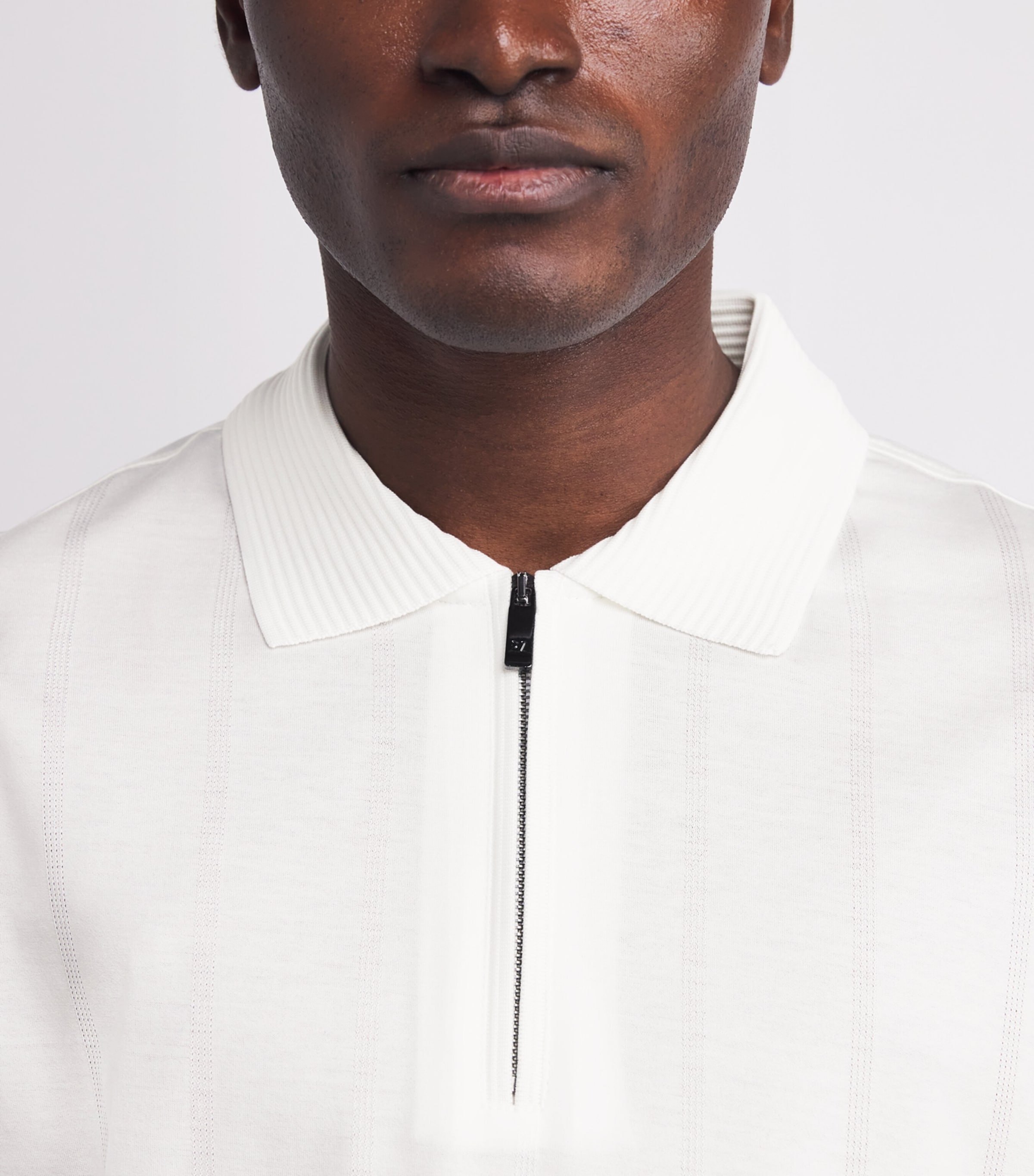 Silk-Cotton Polo Shirt 80 WHITE Image 6