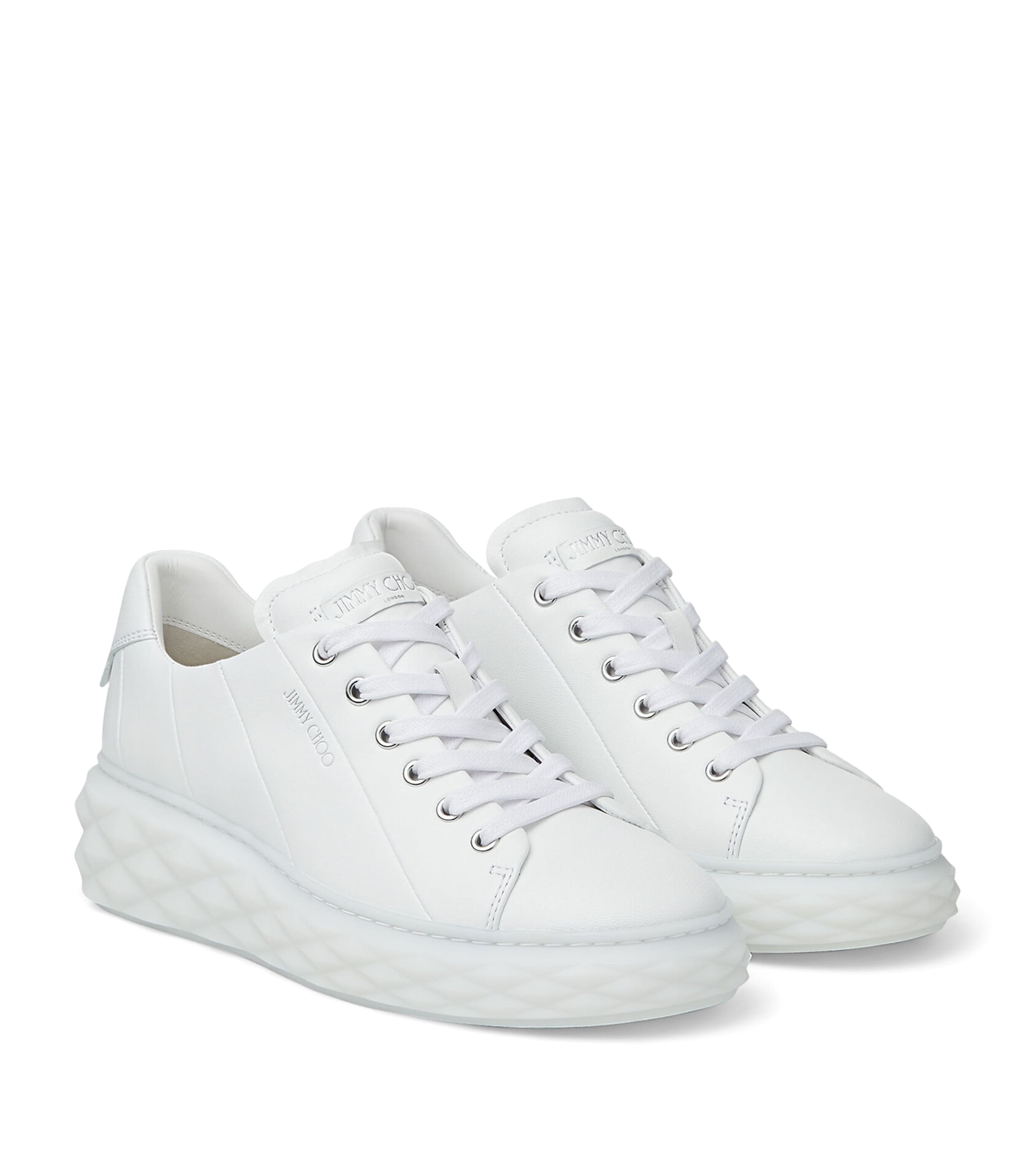 Diamond Light Maxi Leather Sneakers V WHITE/WHITE Image 2