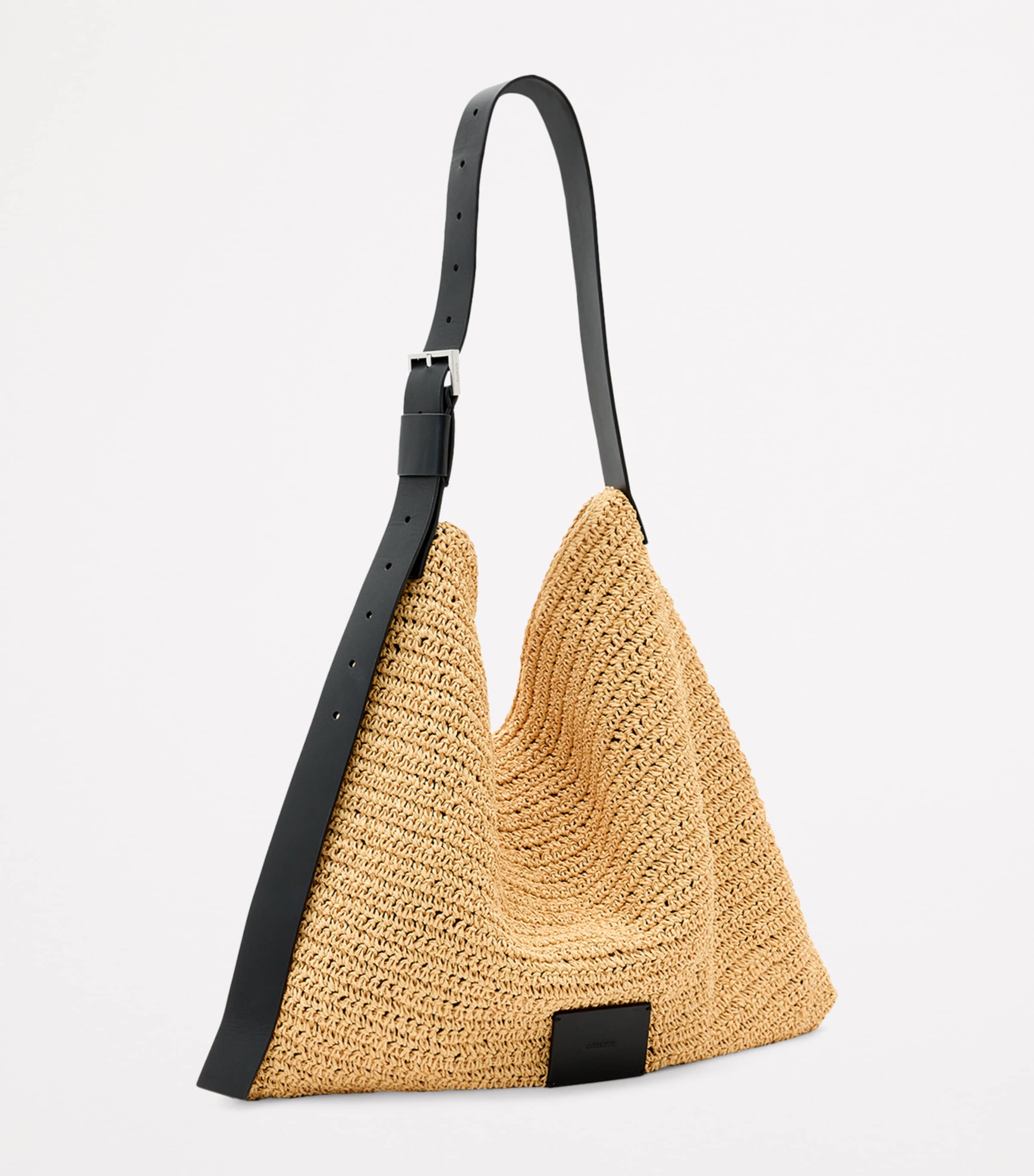 AllSaints Paper Straw Asha Shoulder Bag Natural Image 2