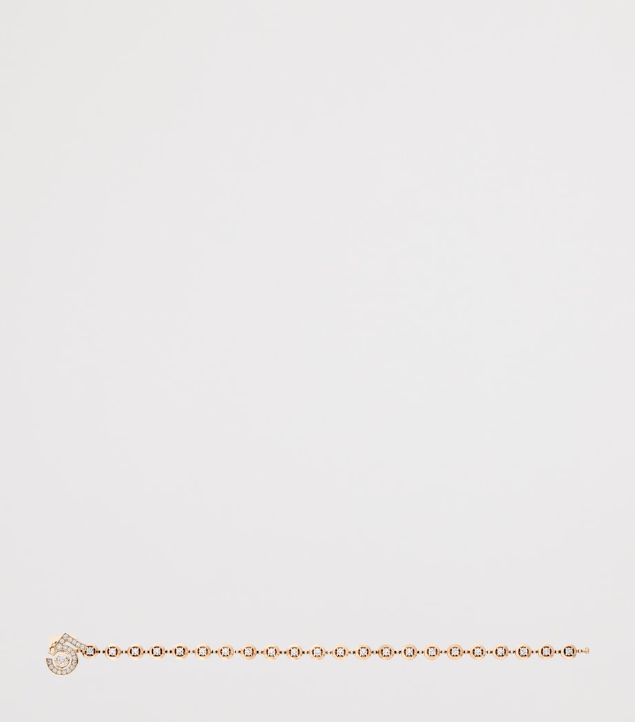 CHANEL Beige Gold and Diamond Eternal N°5 Diamond Line Bracelet Beige Image 3