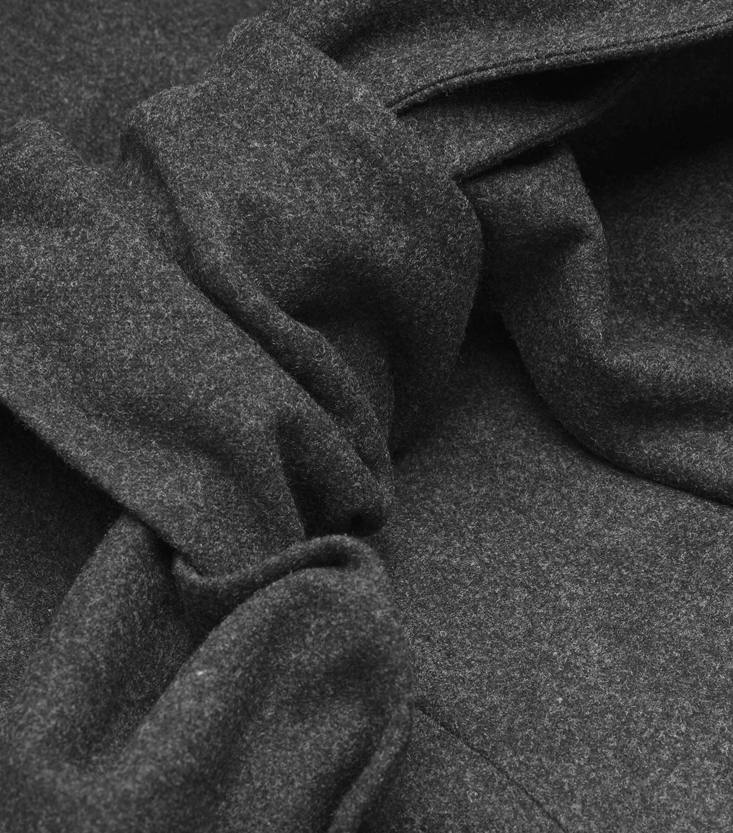 Stretch-Virgin Wool Wrap Trousers DARK GREY Image 5