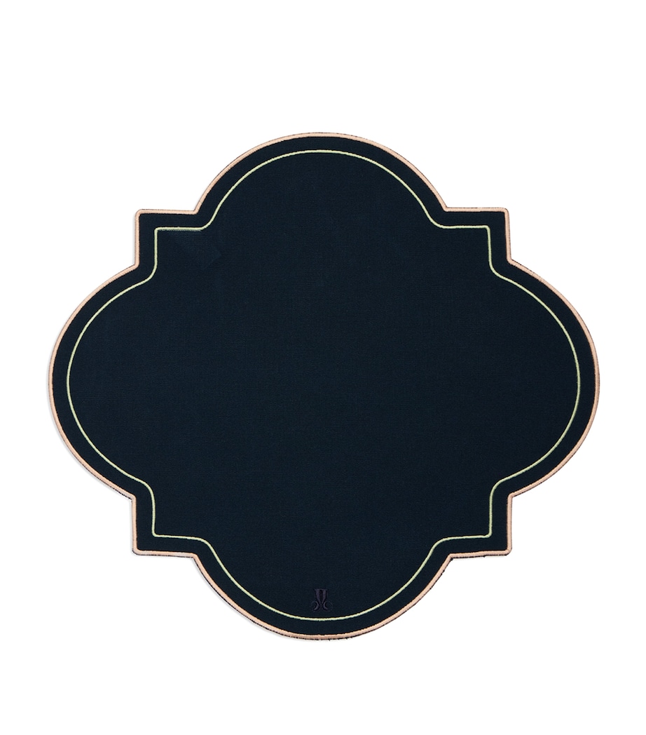 Set of 2 Medallion Placemats (43cm) NAVY Image 3