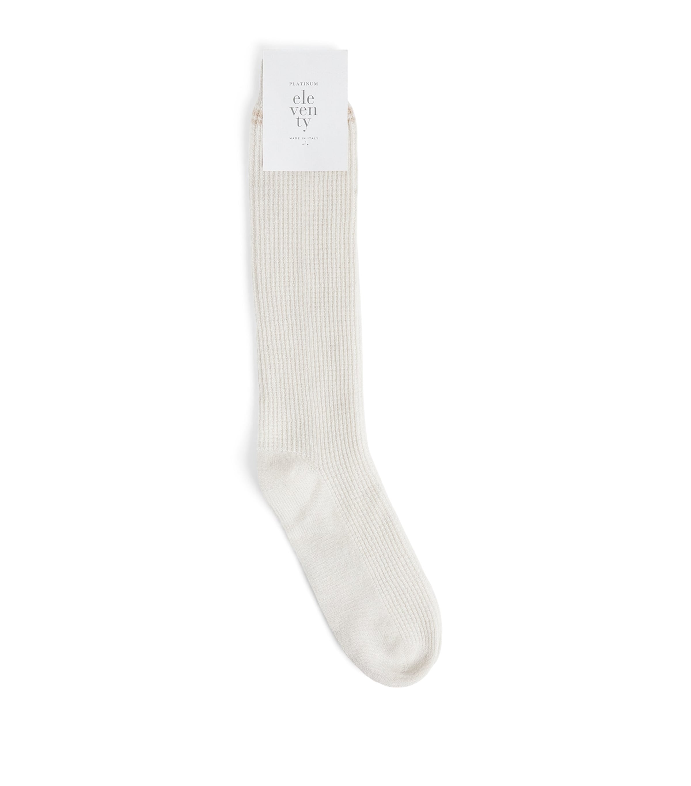 Wool-Blend Ribbed Socks BIANCO E BEIGE Image 1