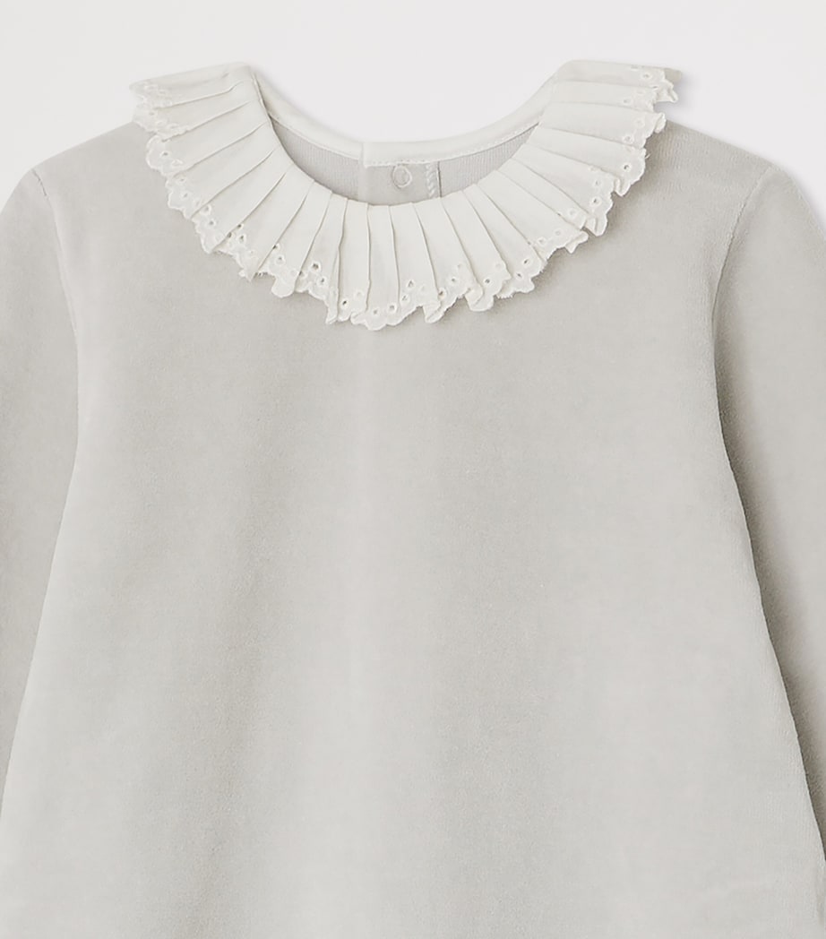 Cotton Héritier Sleepsuit (1-18 Months) BLEU GRIS Image 3