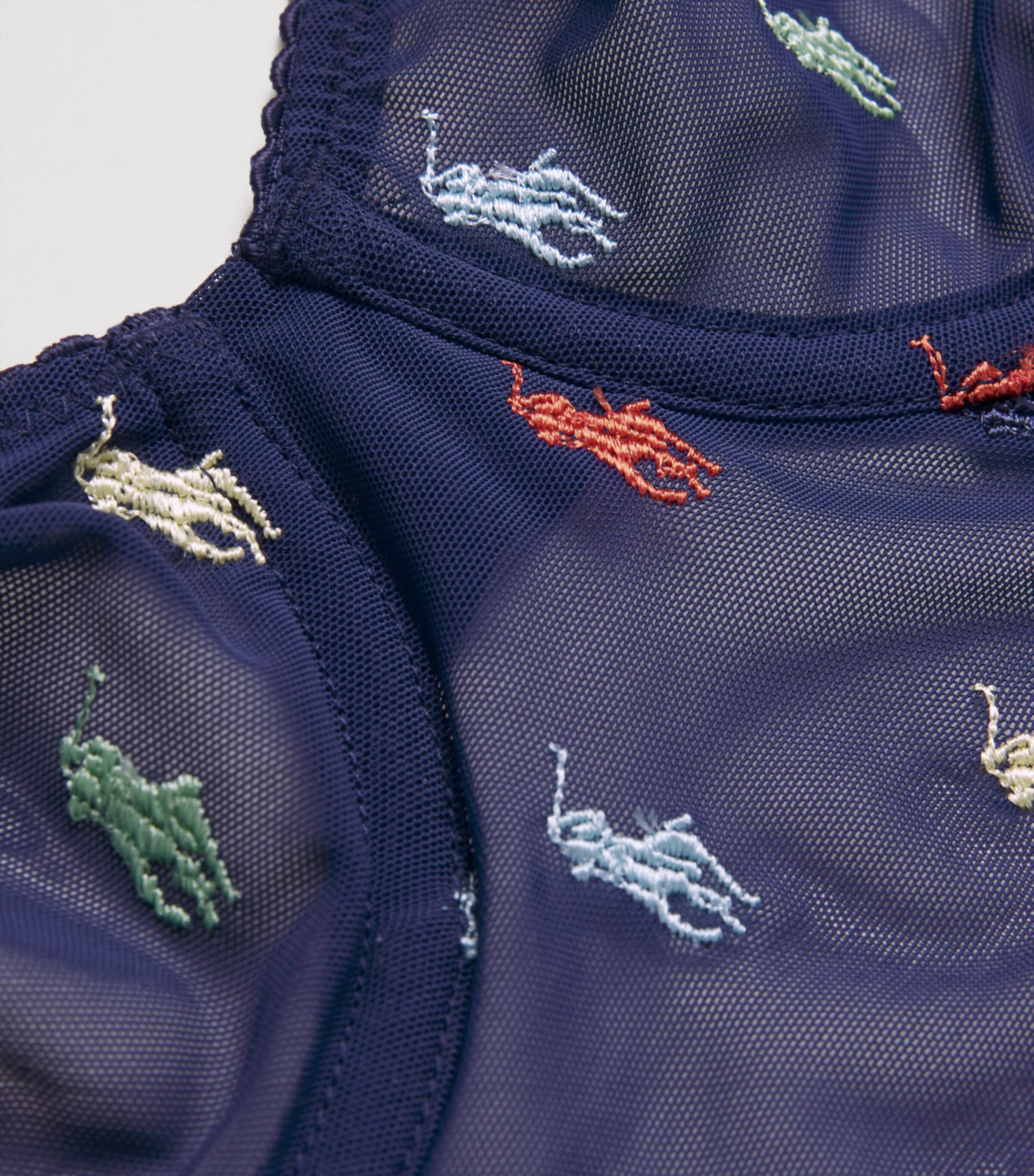 Polo Ralph Lauren Womens Embroidered Polo Pony Bra Navy Image 4