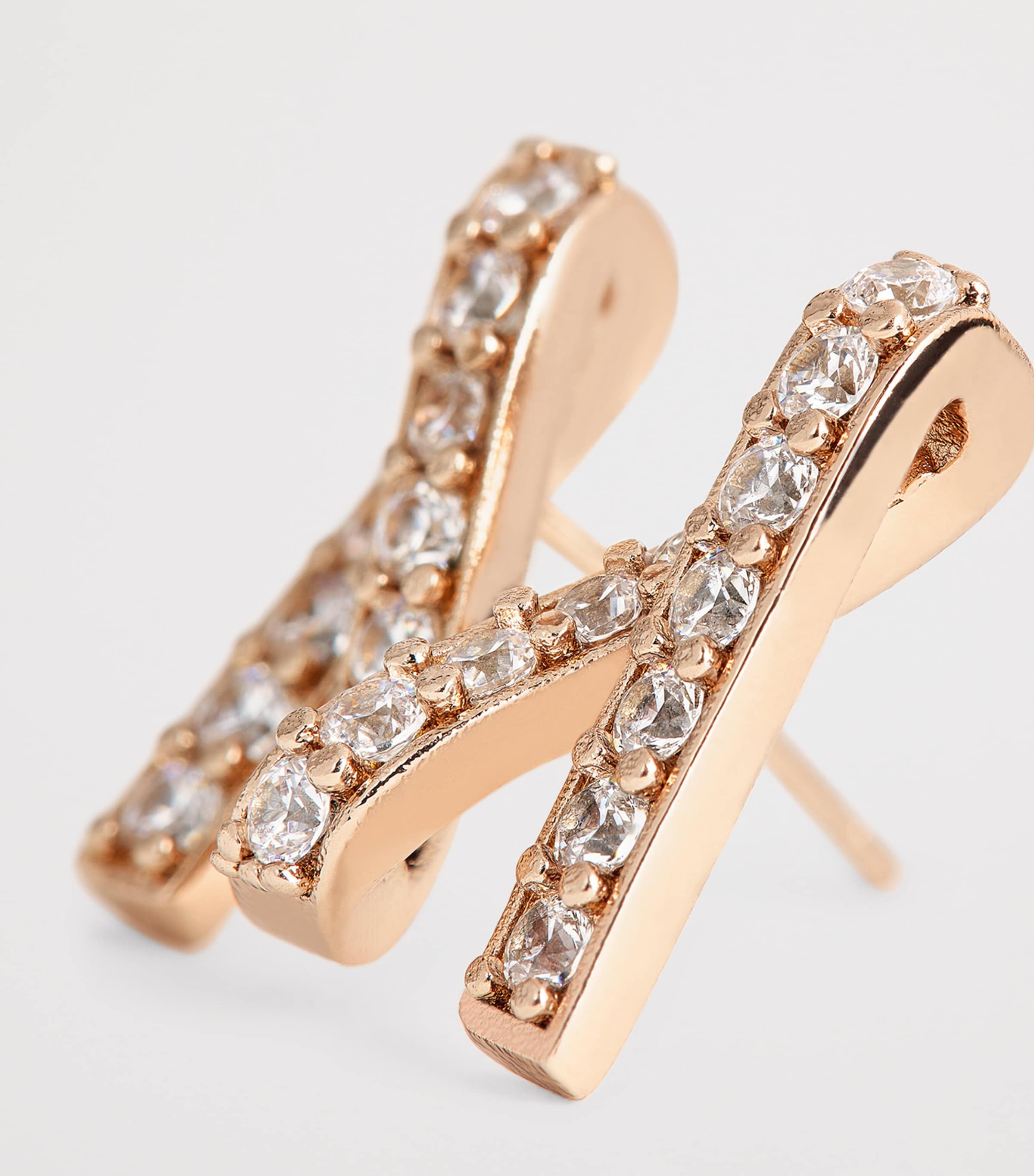 Embellished 'M' Brooch BRONZE Image 5