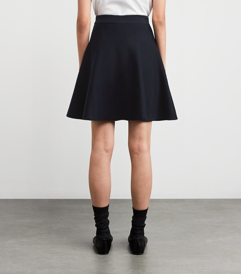 Virgin Wool Knit Skirt ULTRAMARINE Image 4