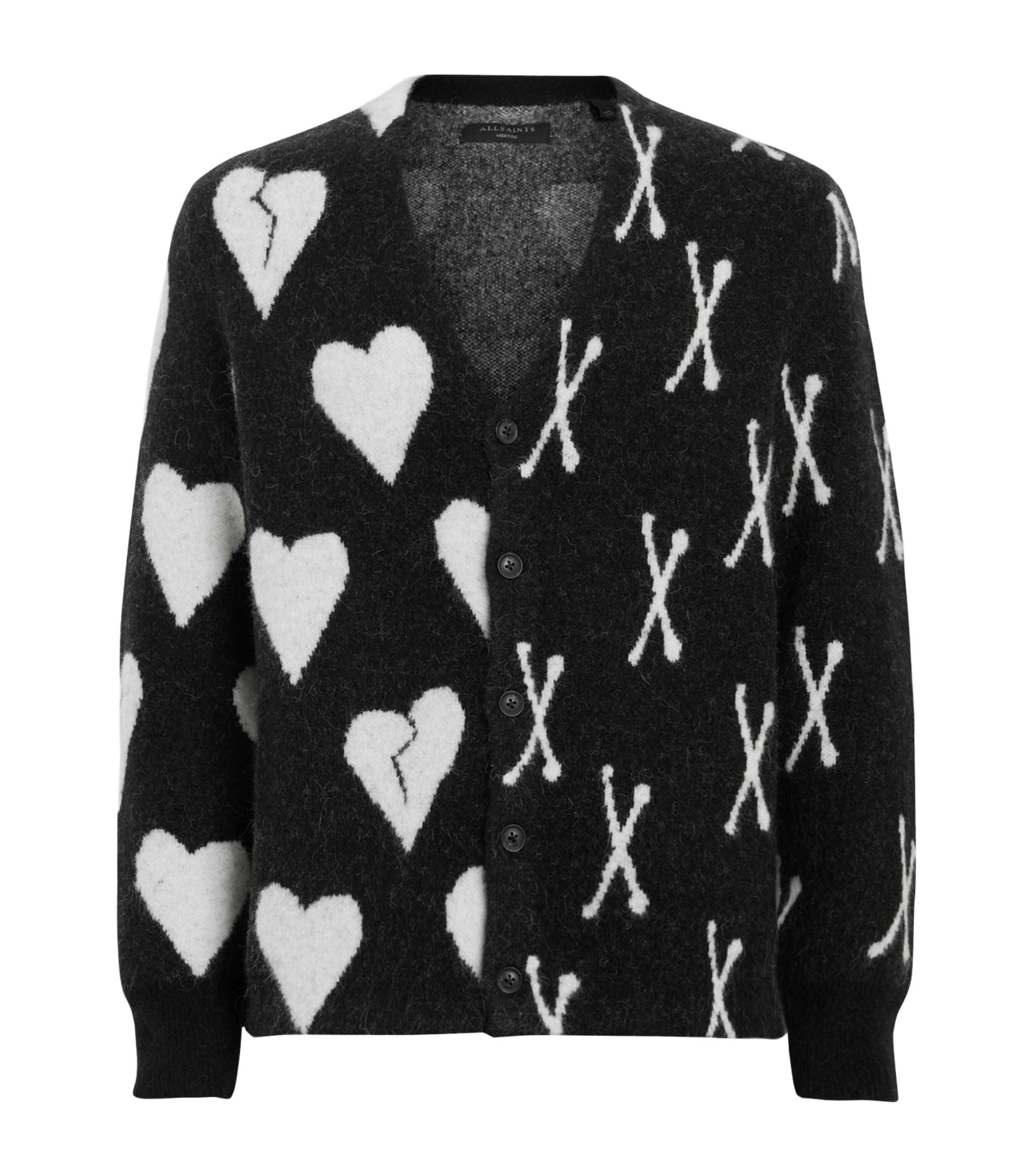 AllSaints Multi Alpaca-Blend Bonebreak Cardigan | Harrods US