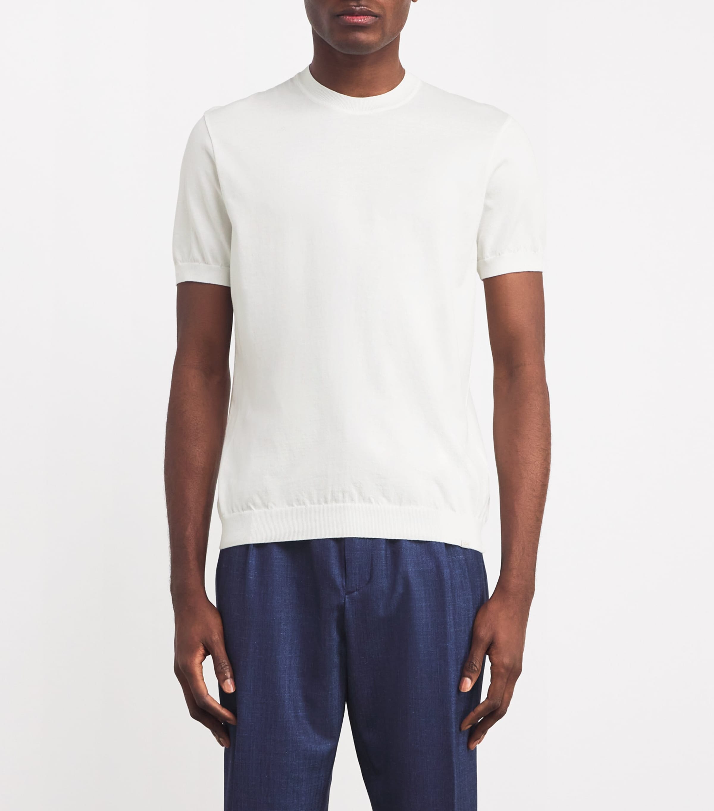 Cotton Fresco T-Shirt 010WHITE Image 3