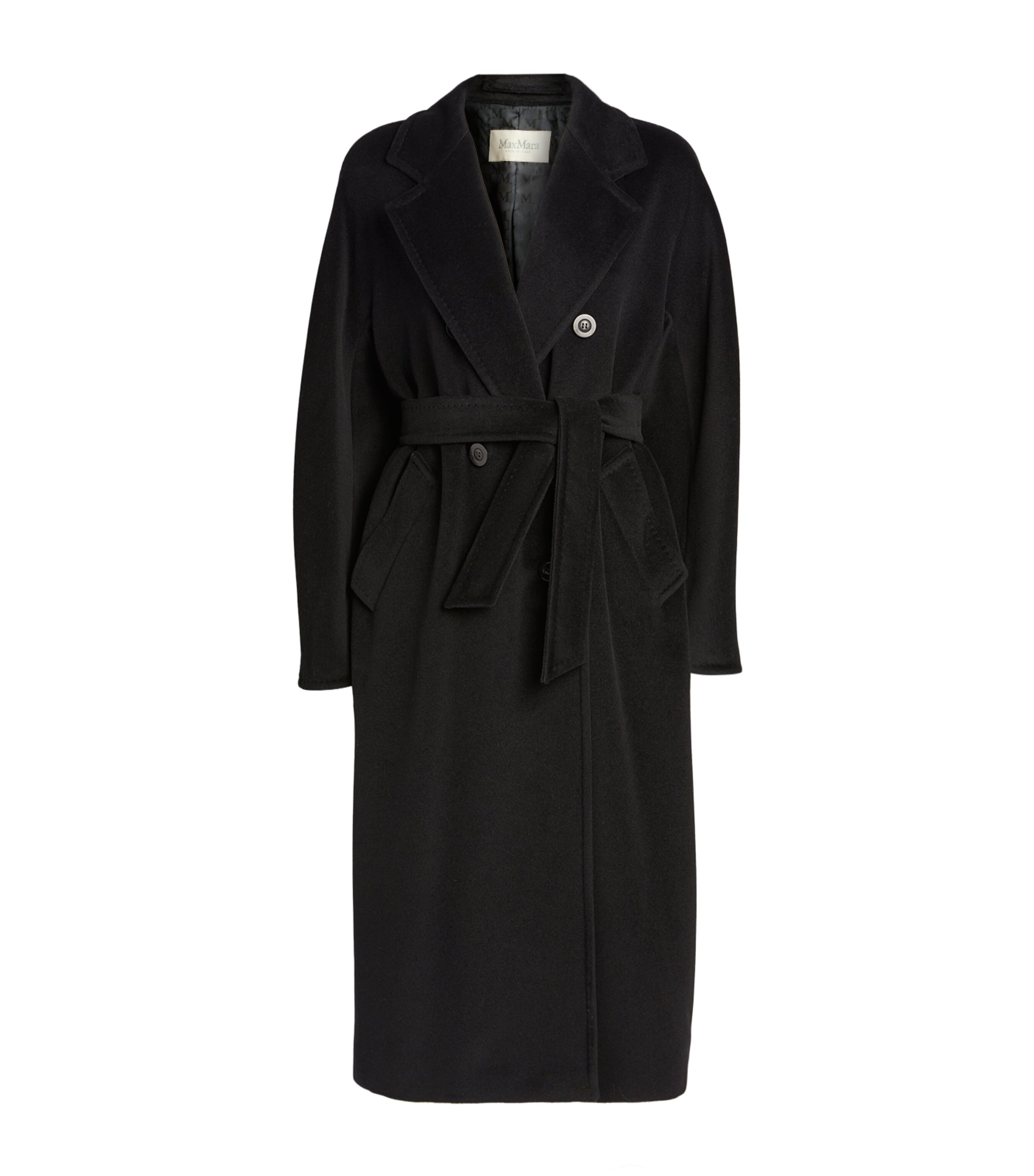 Max Mara Madame Icon Coat In Black