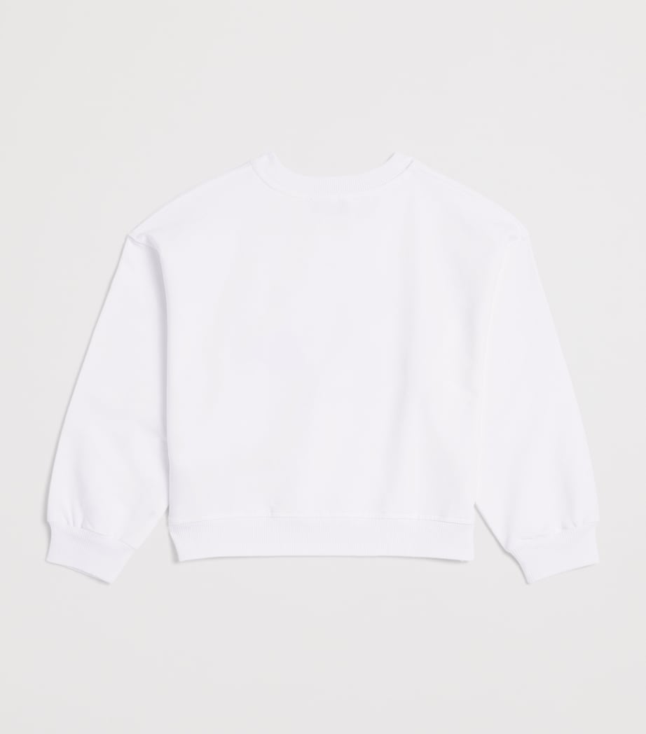 Monnalisa x Disney Stretch-Cotton Moana Sweatshirt (2-12 Years) Bianco Image 2