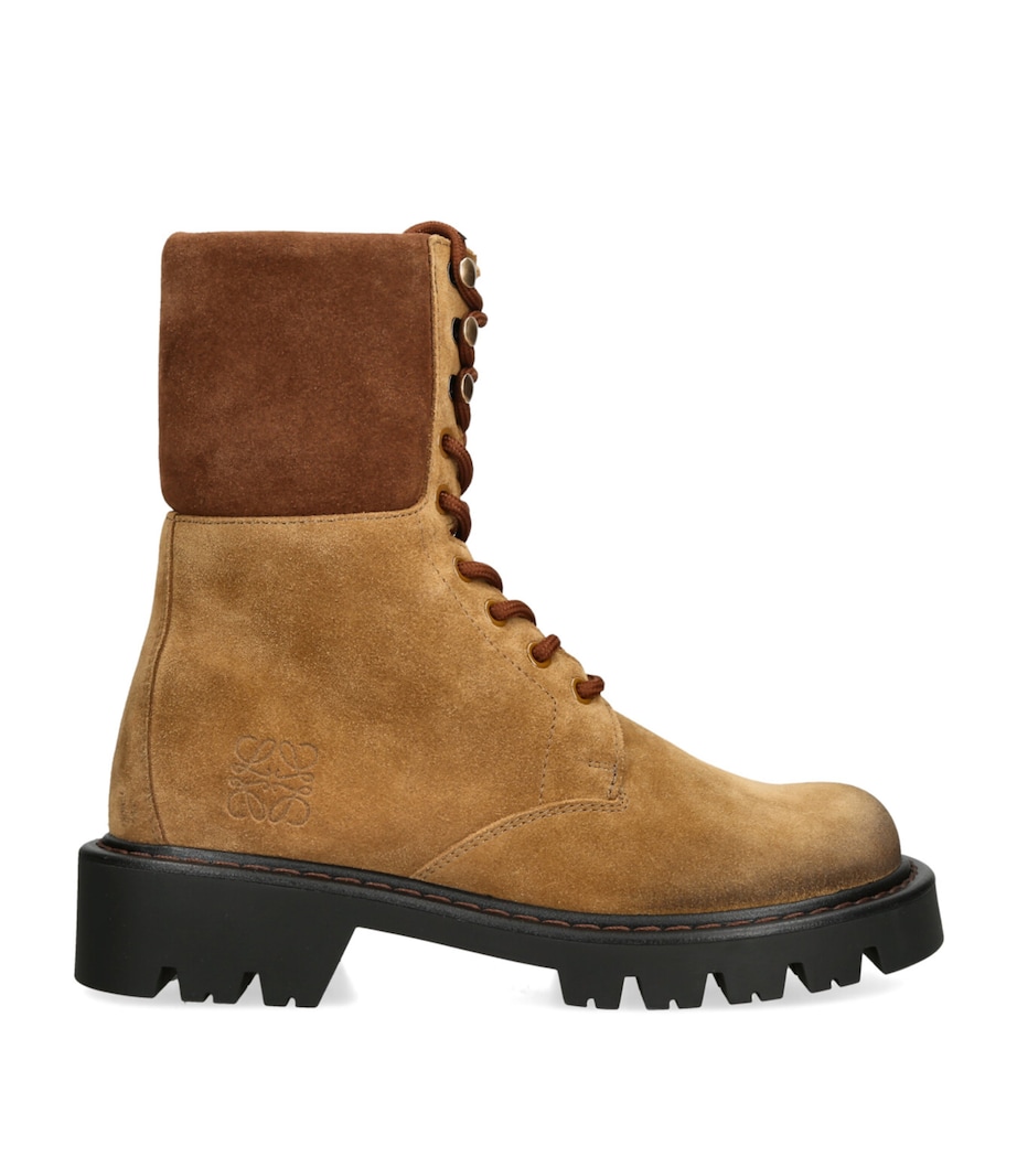 LOEWE Suede Sierra Boots Brown Image 1