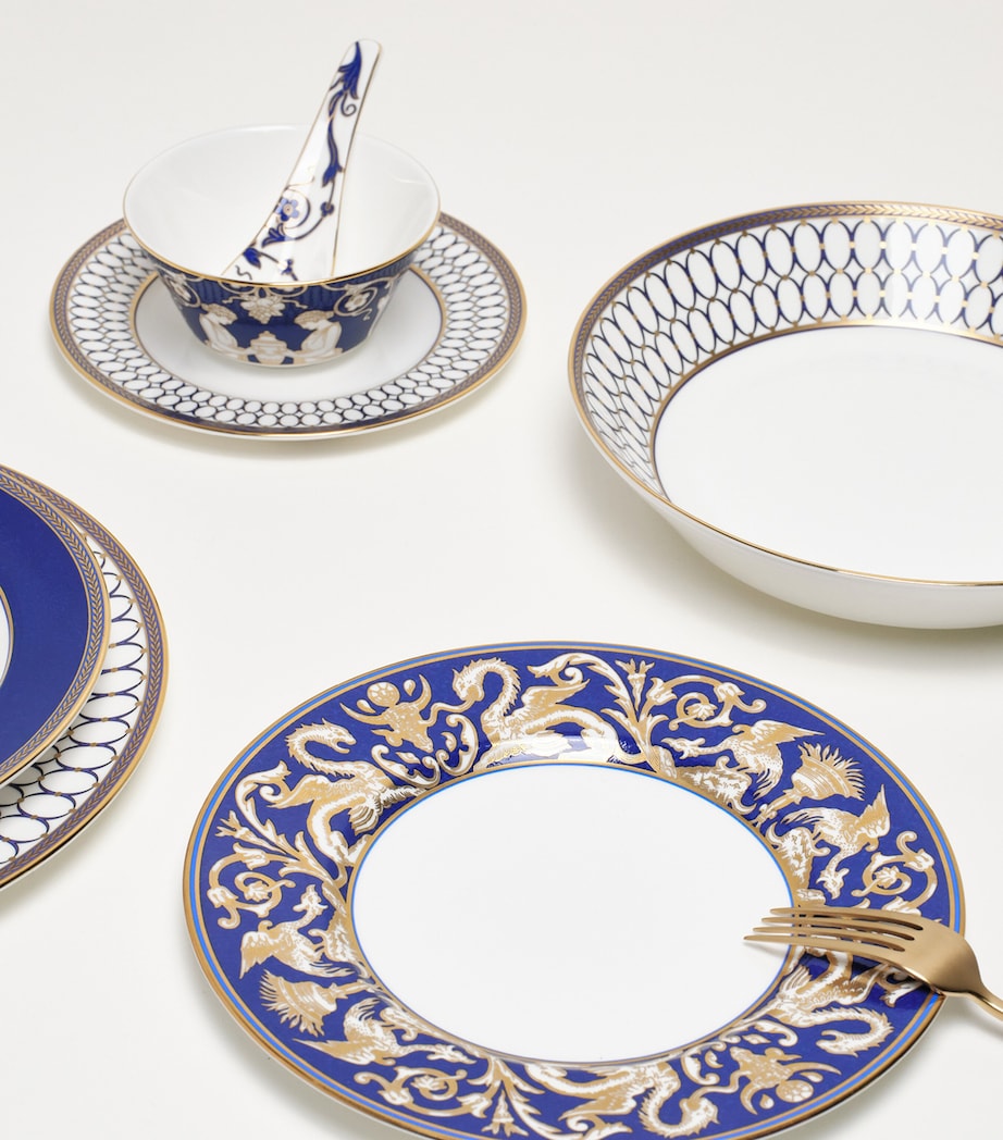 Bone China Renaissance Rice Bowl (11cm) BLUE Image 5