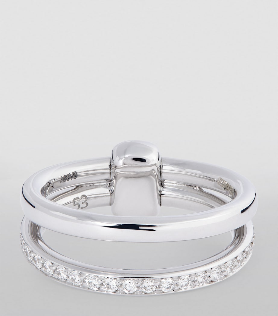 White Gold and Diamond Pomellato Together Ring DB000 Image 3