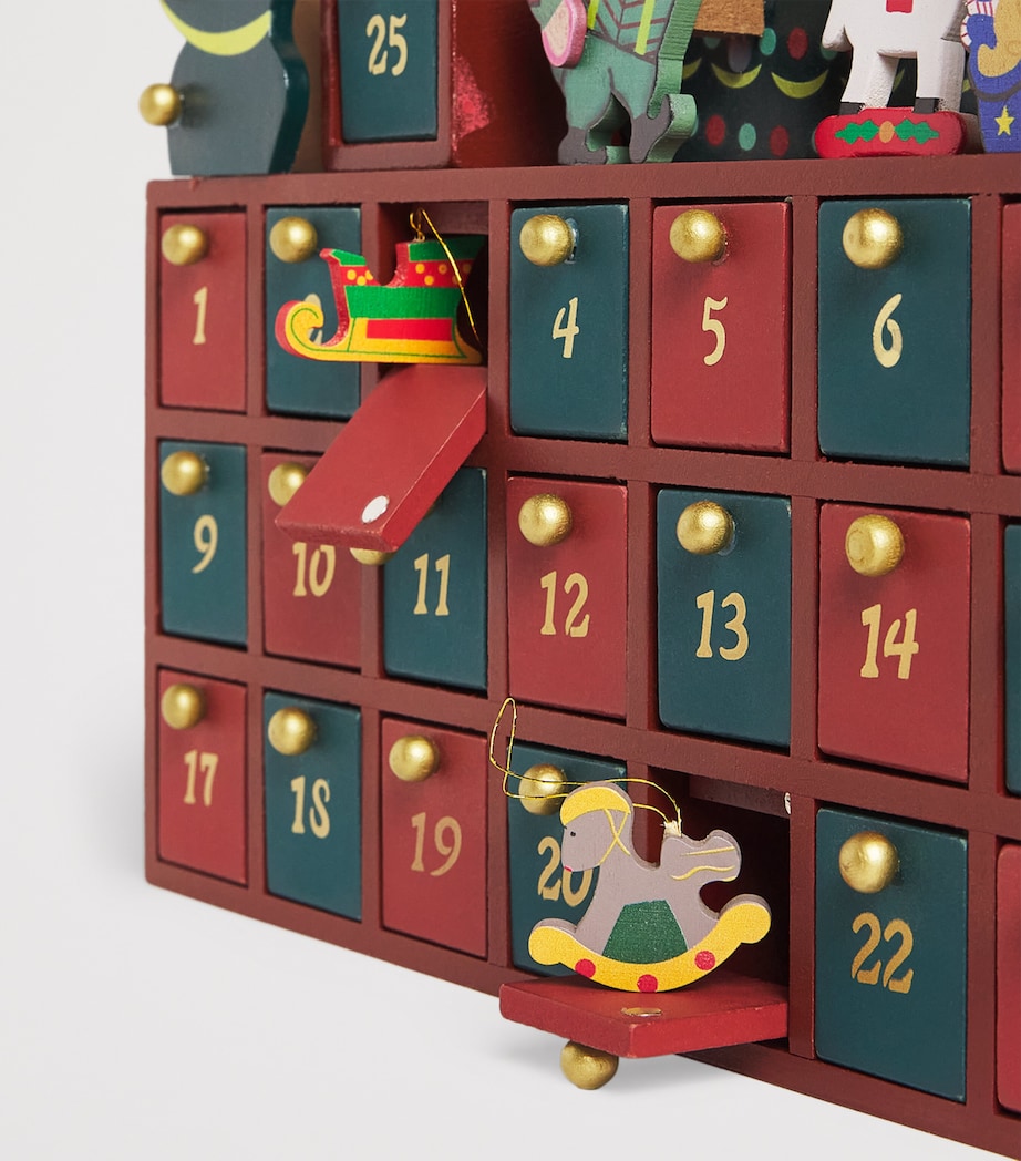 Wooden Christmas Tree Advent Calendar MULTI Image 2