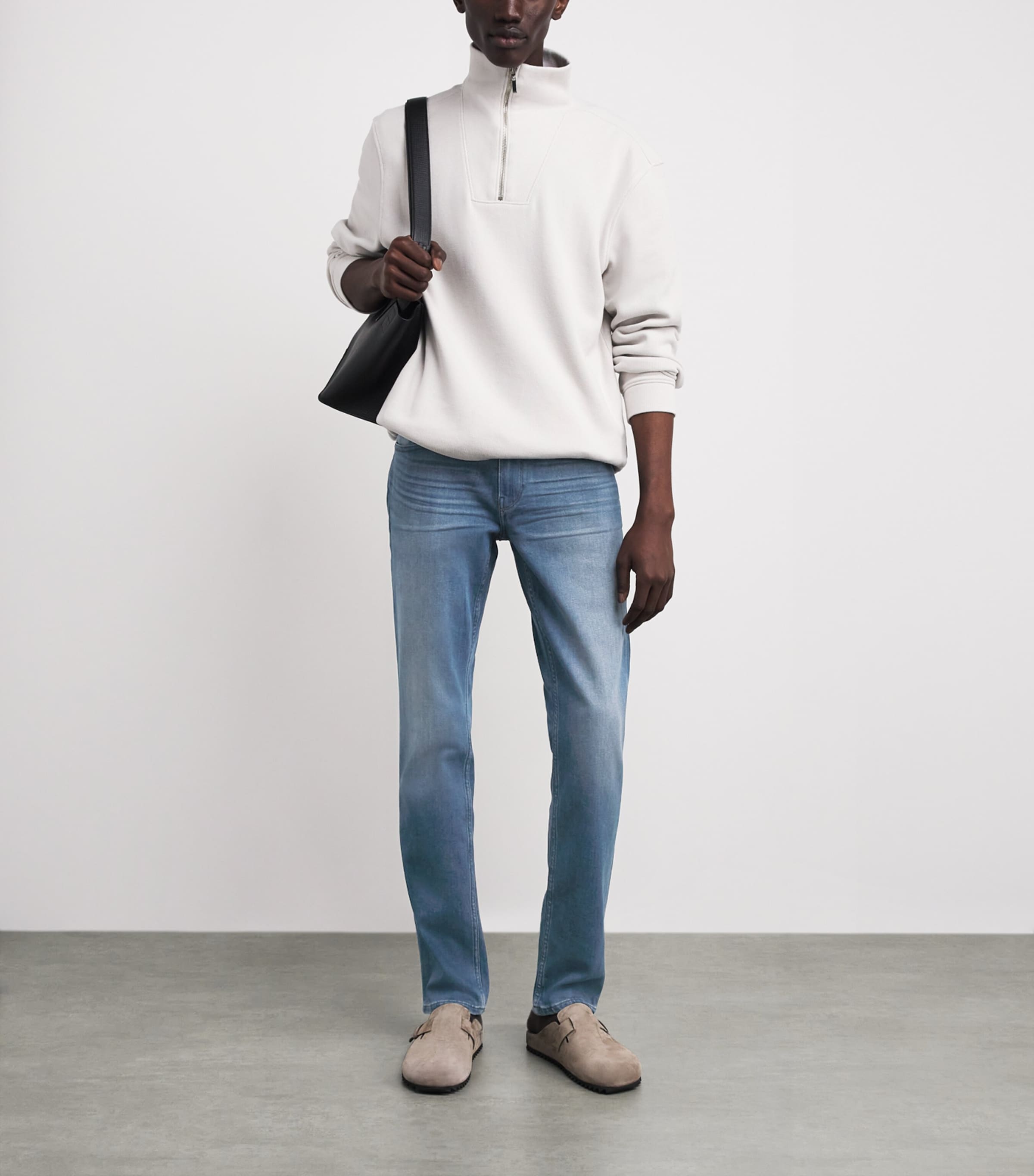 PAIGE Mens Federal Slim Jeans Dorfel Image 2