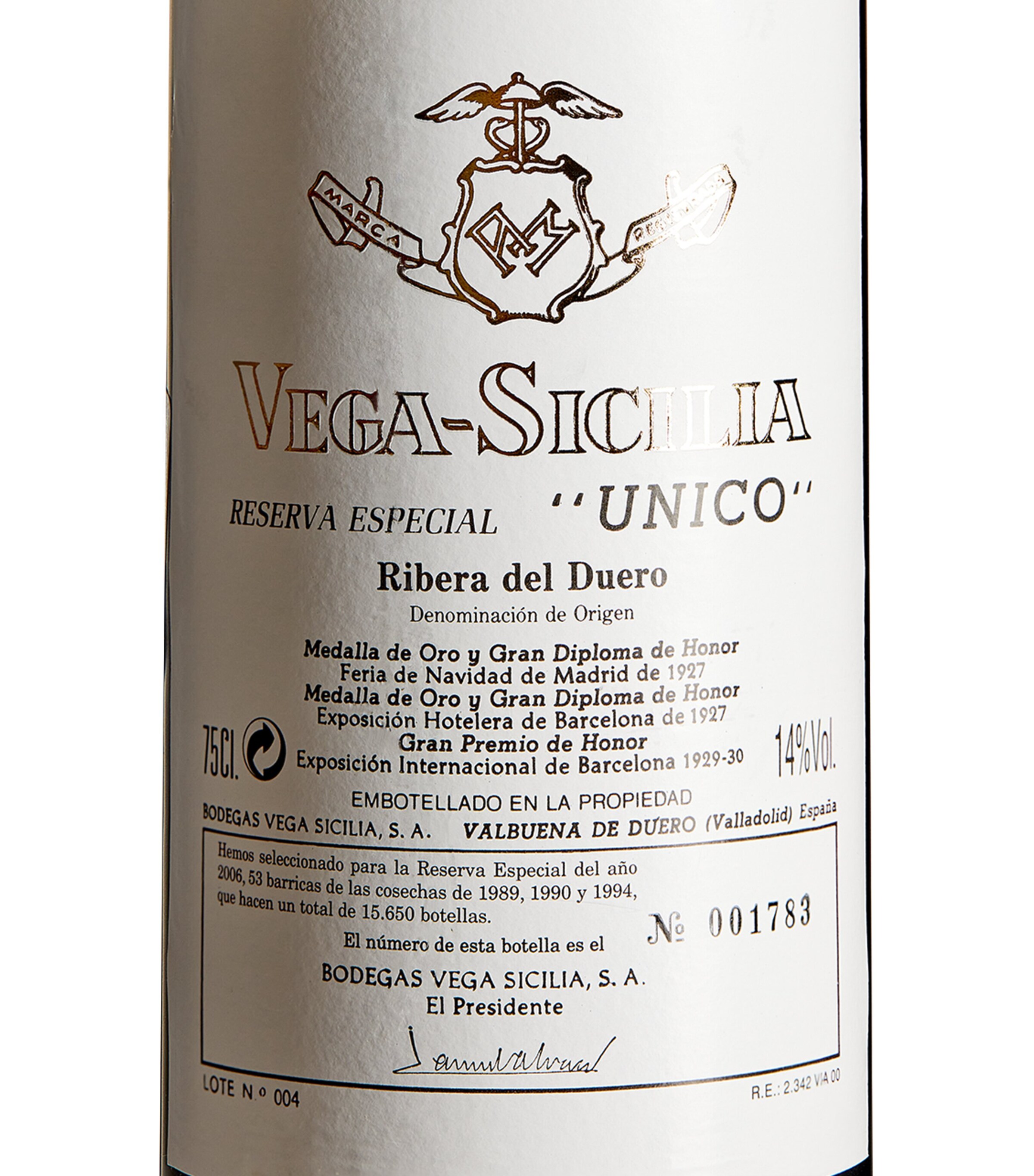 Vega Sicilia Reserva Especial 89 90 94 2006 (75cl) - Ribera del Duero, Spain Image 2