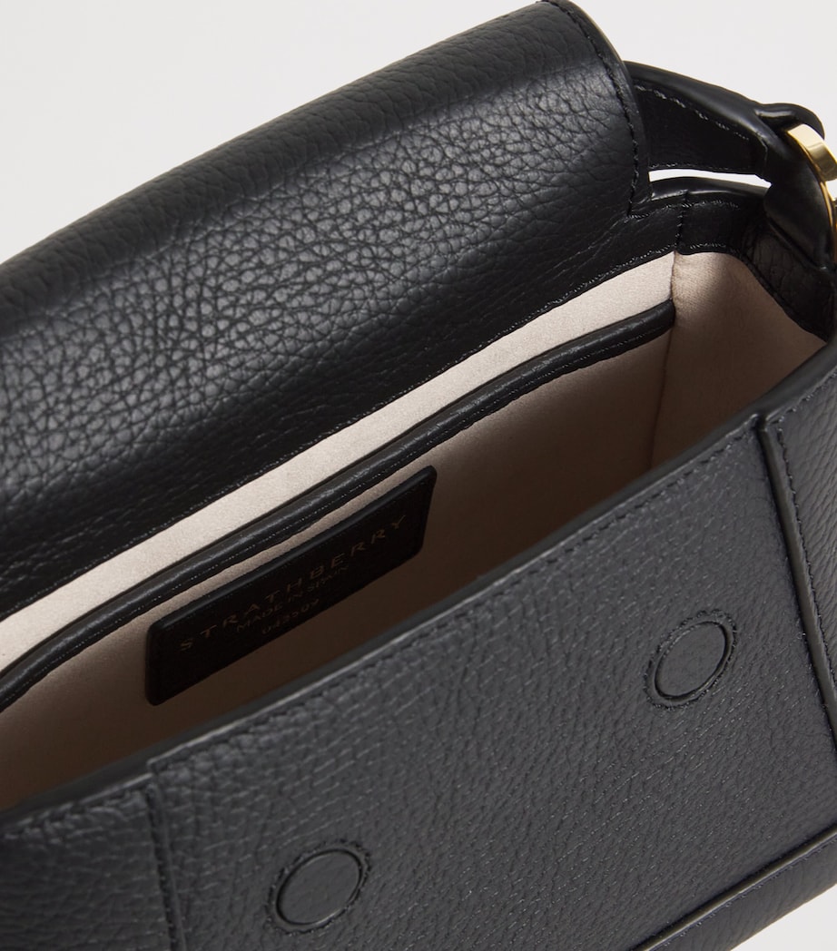 Nano Leather Mosaic Top-Handle Bag BLACK Image 4