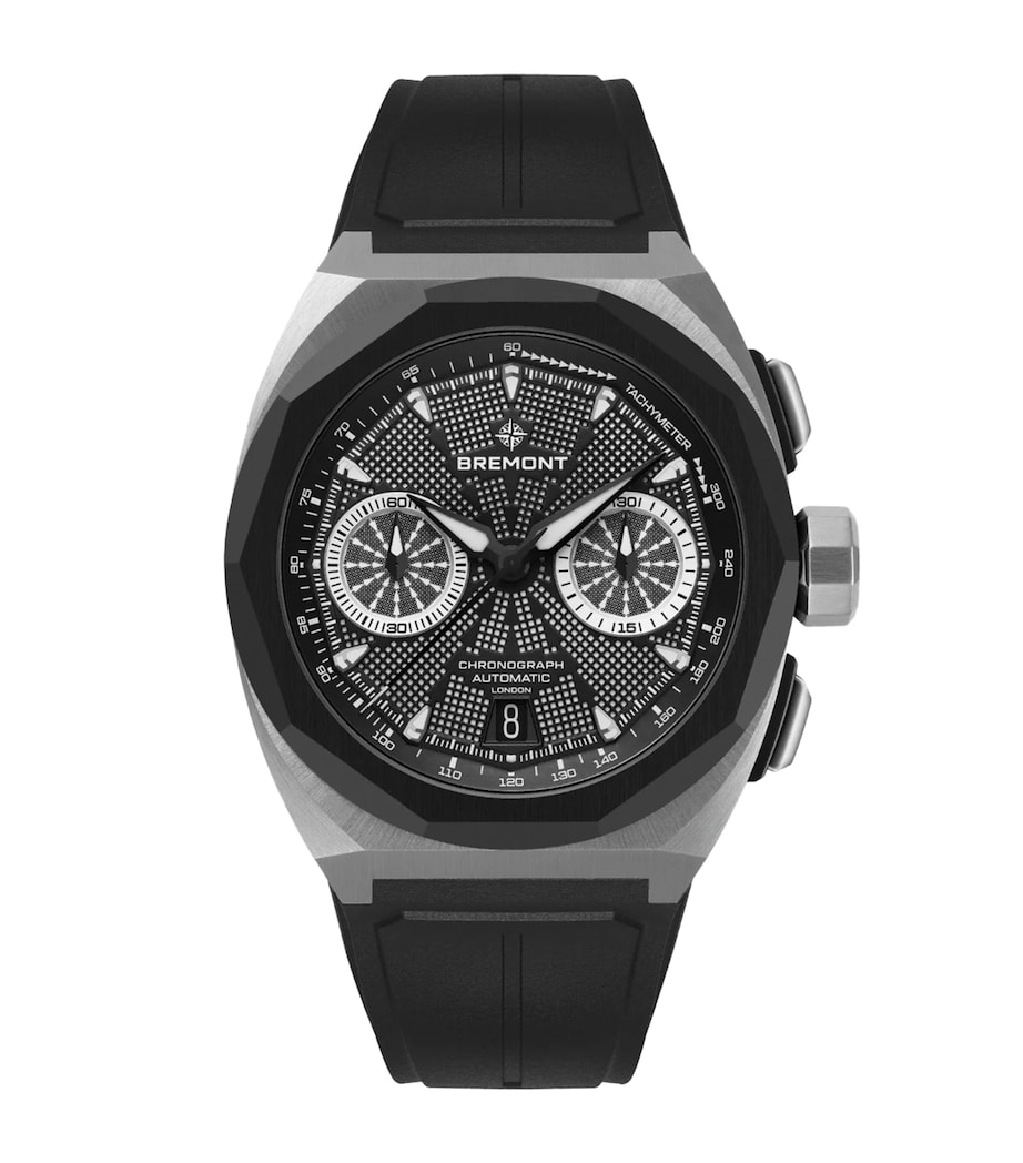 Bremont Stainless Steel Supernova Chronograph Watch 41mm Black Image 1