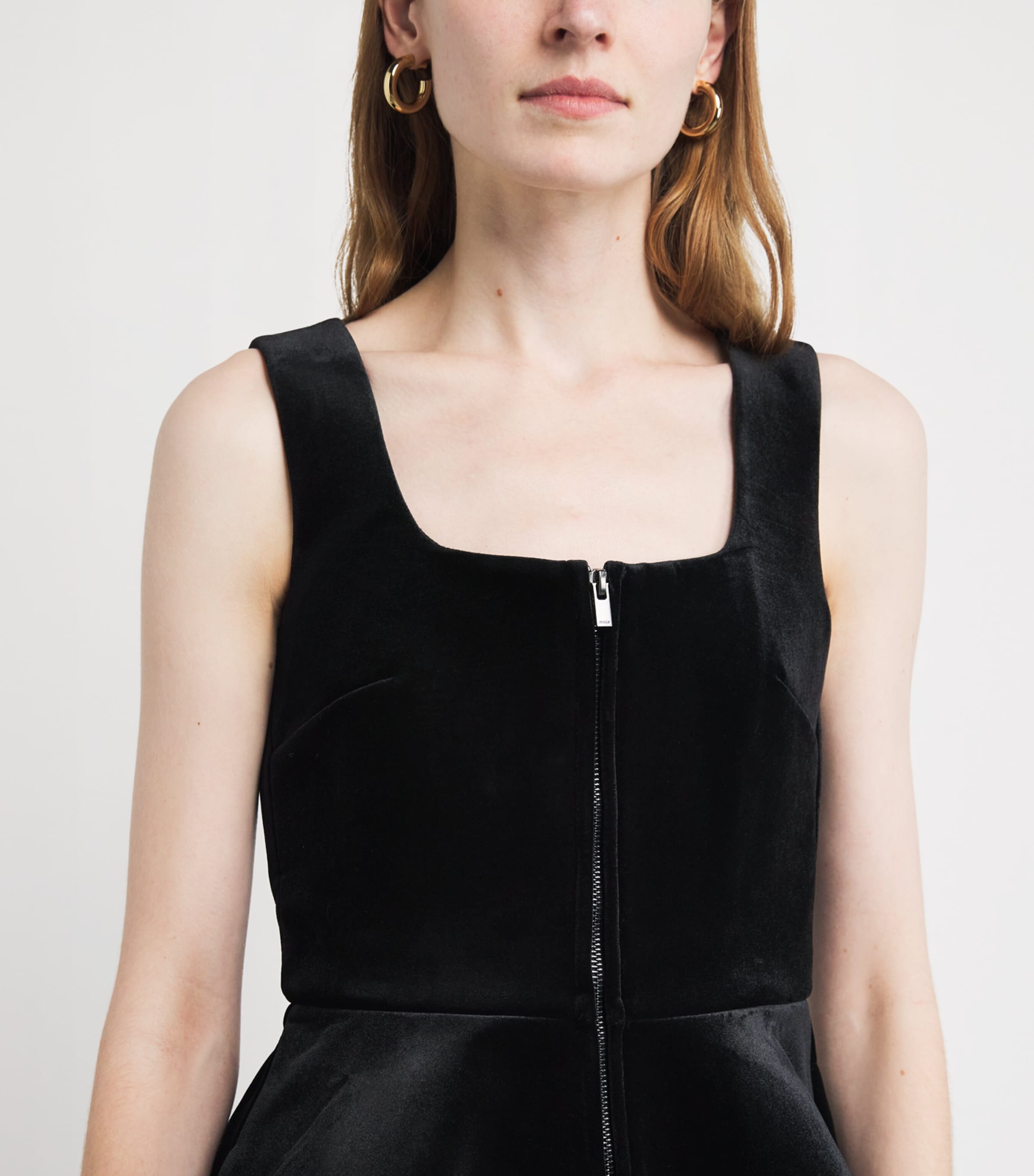 Velvet Mini Dress BLACK Image 6