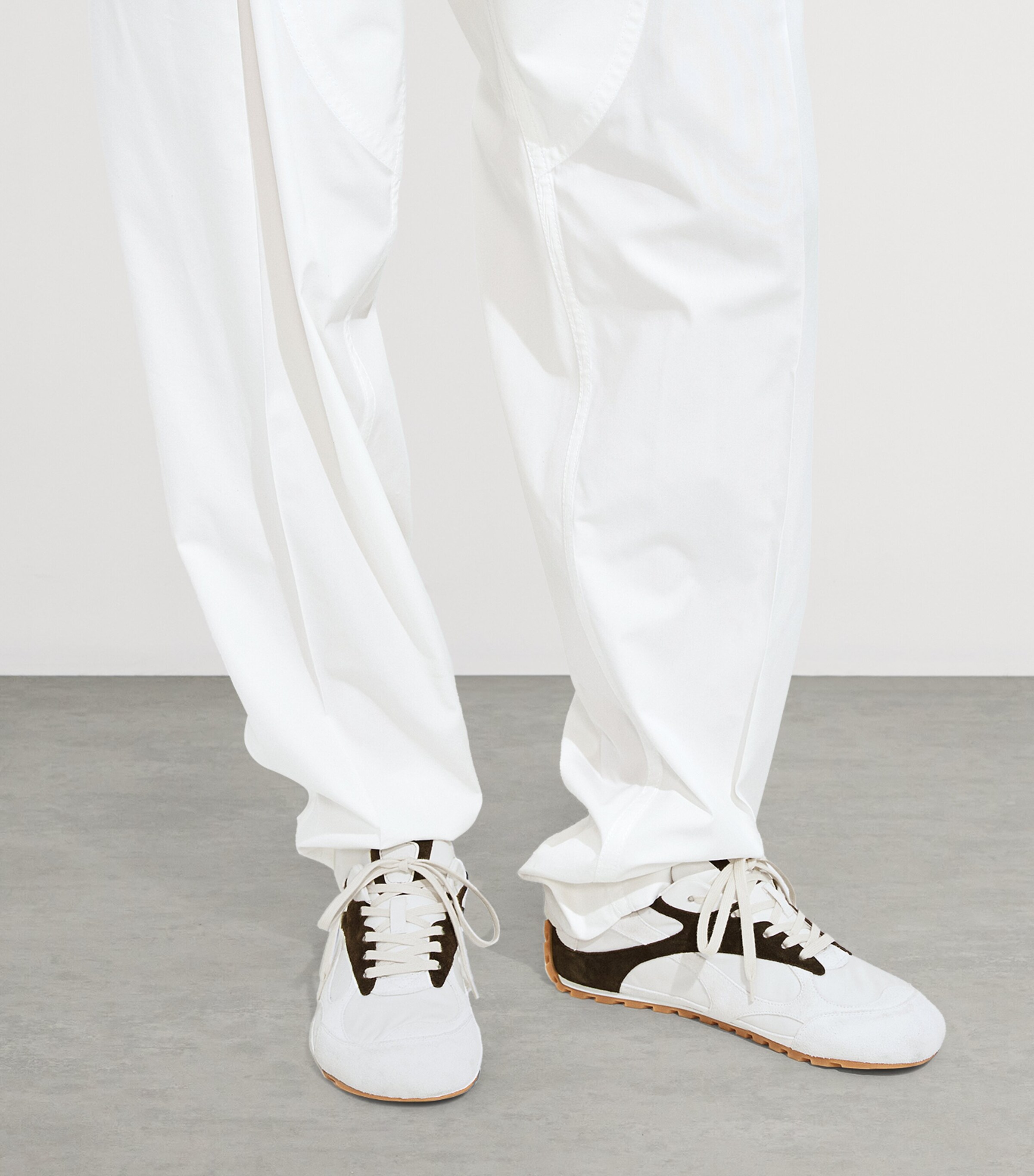 Bottega Veneta Suede-Panel Sneakers Image 2