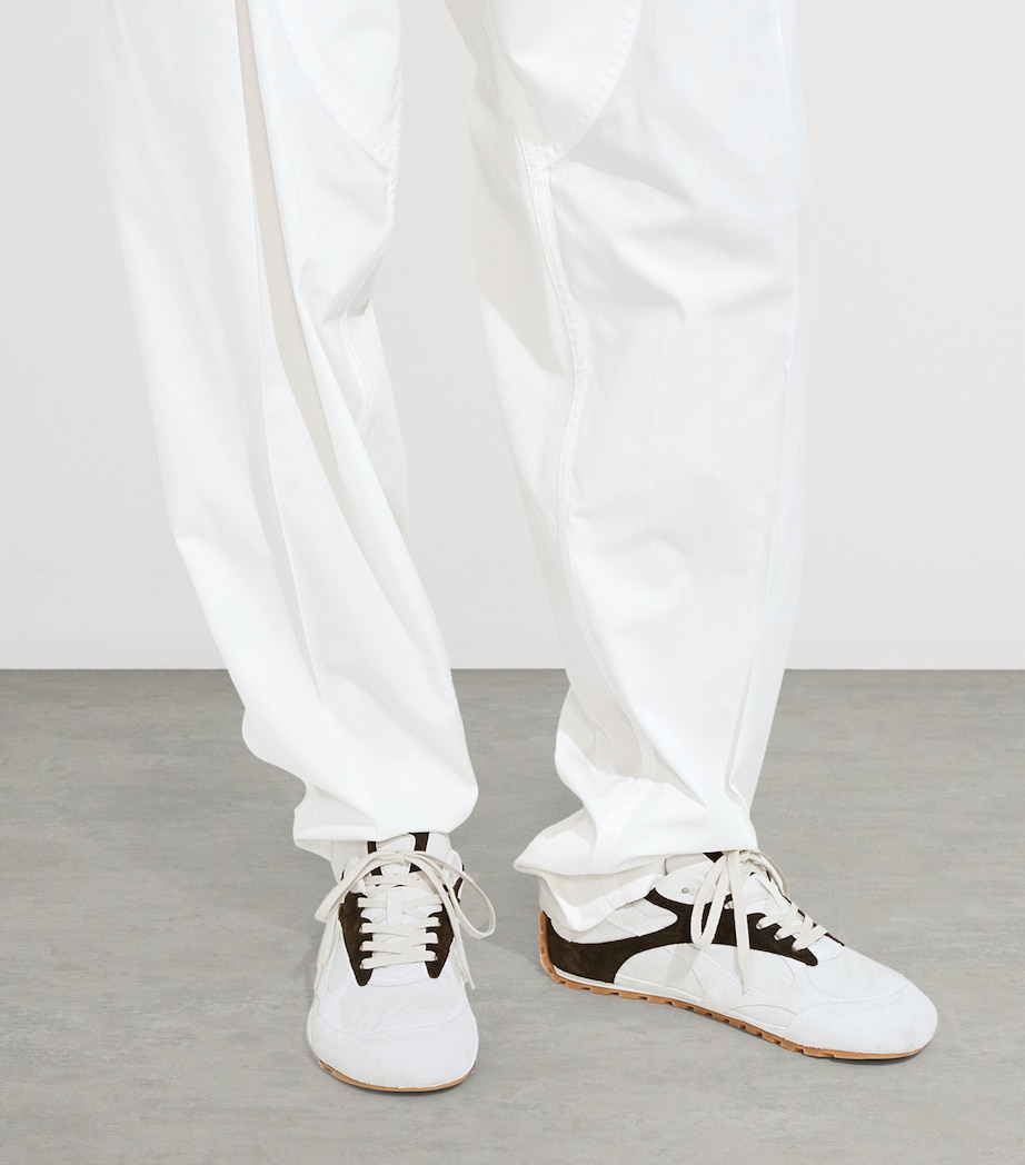 Bottega Veneta Suede-Panel Sneakers Image 2