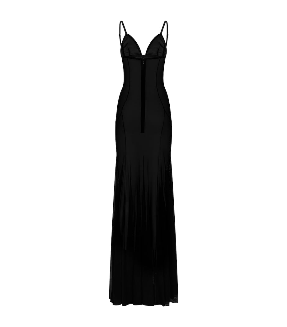 Netting Gown N0000-BLACK Image 3