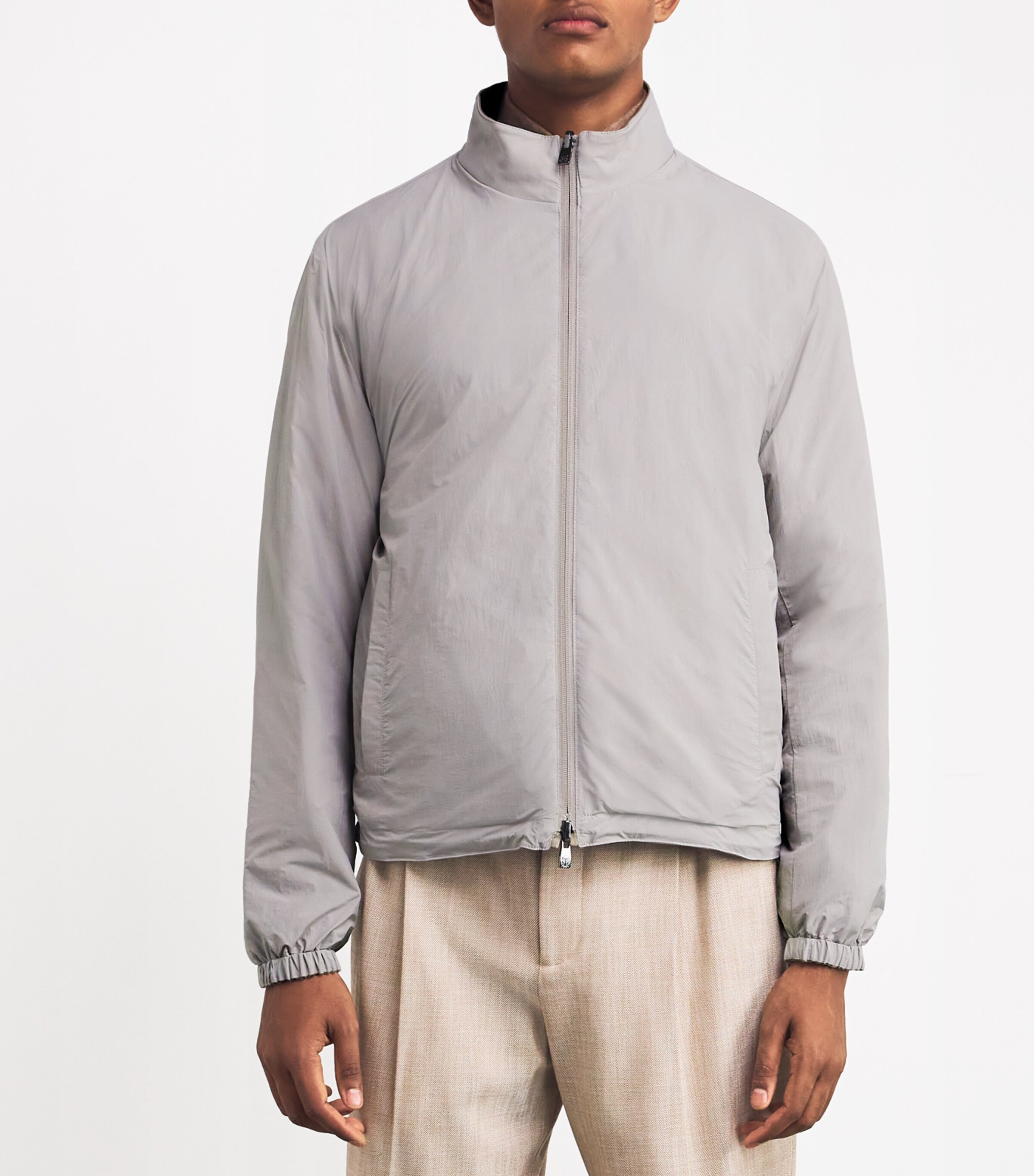 Linen-Nylon Reversible Jacket 029 NATURAL / BEIGE Image 6