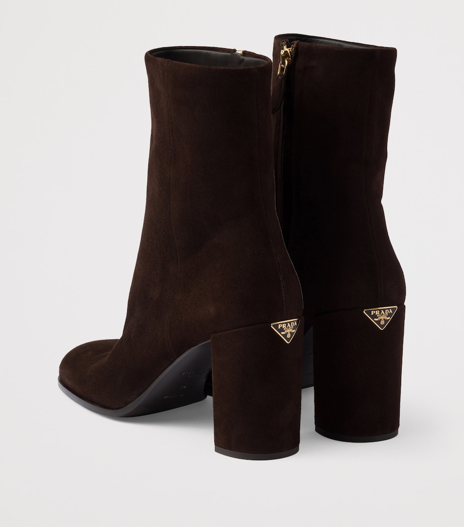 Suede Booties Ankle Boots 85 F0003 Image 4