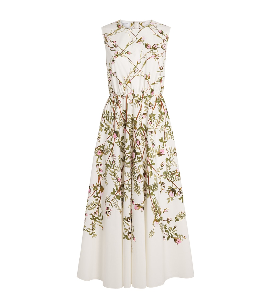 Cotton Floral Maxi Dress P015 ROSE MULTI Image 1