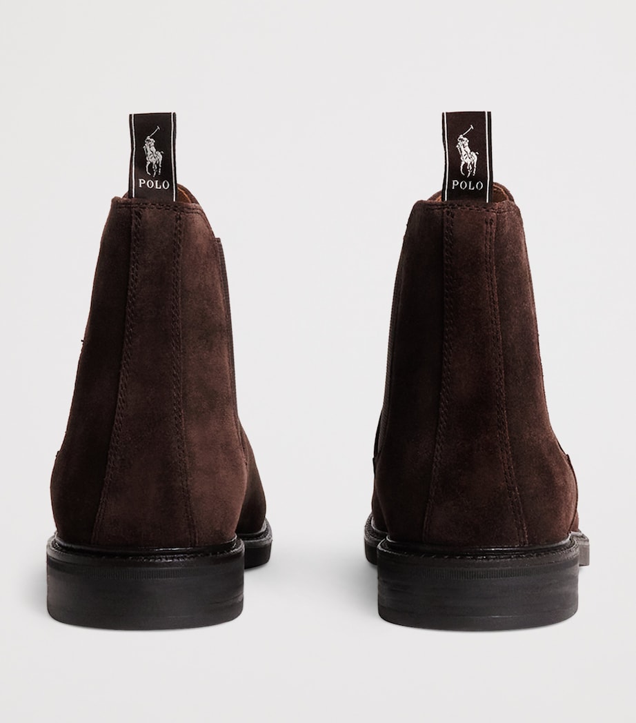 Suede Asher Chelsea Boots DARK BROWN Image 4