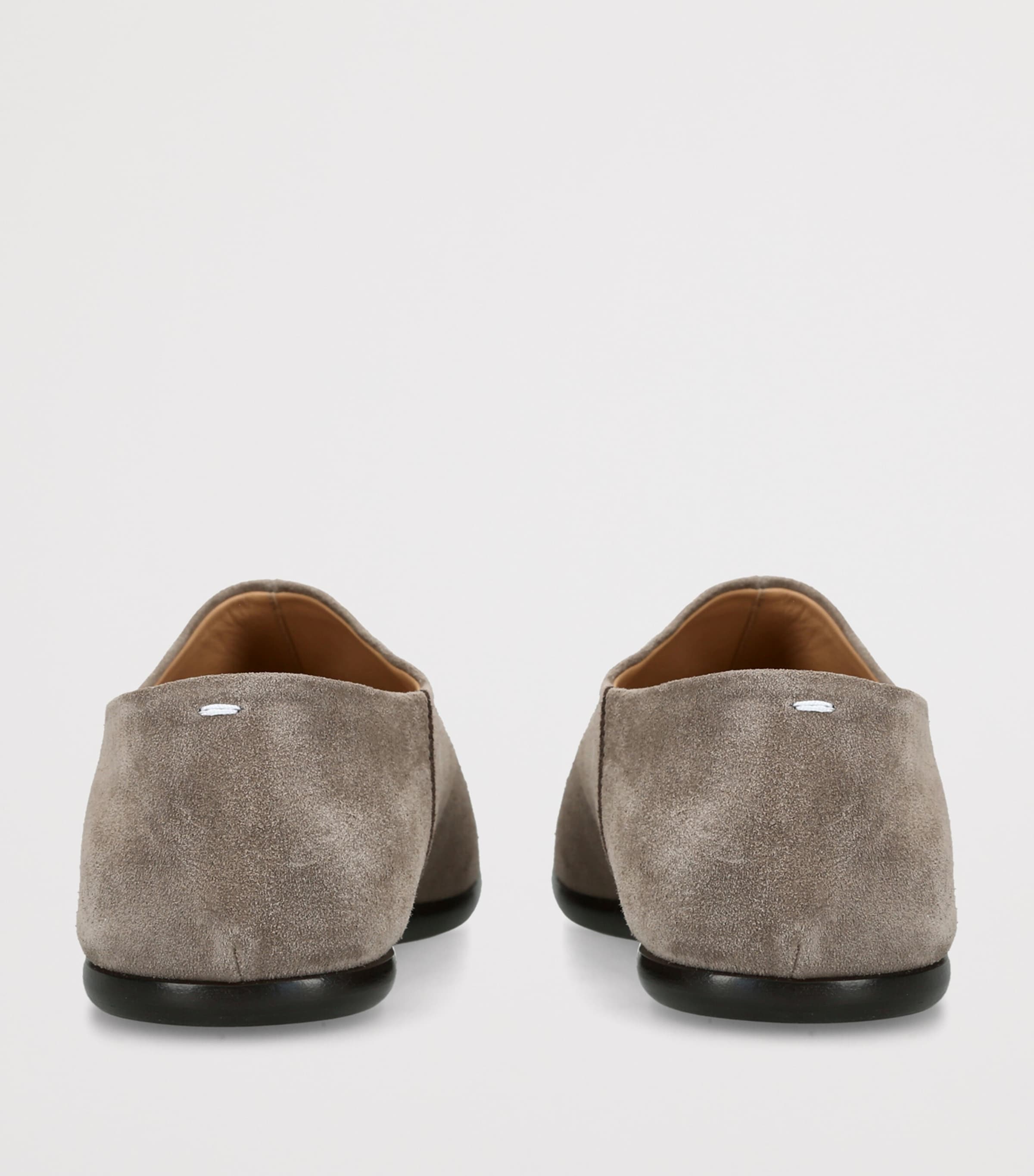 Maison Margiela Suede Tabi Babouche Mules Taupe Image 4