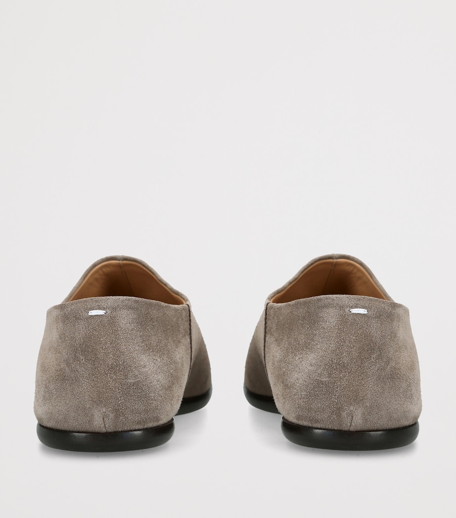 Maison Margiela Suede Tabi Babouche Mules Taupe Image 4